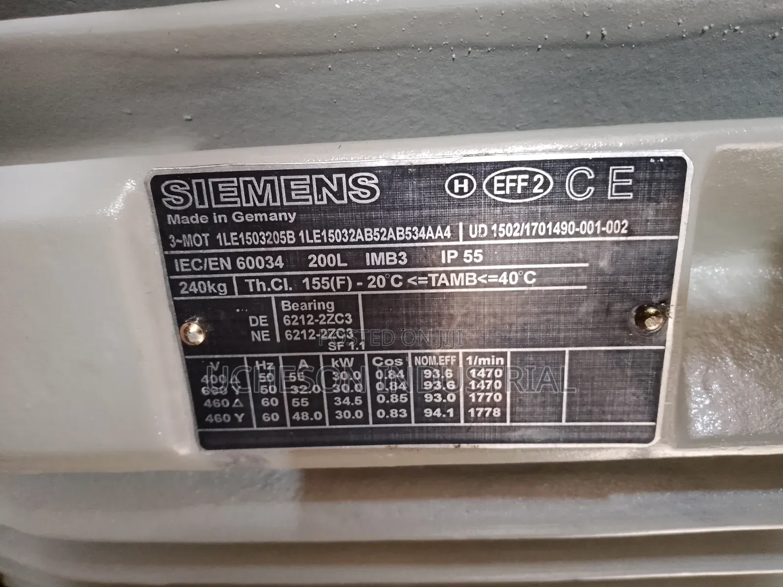 Siemens Electric Motor 30kw/40hp Three Phase Foot Mount