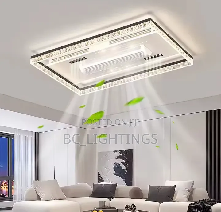 New Invisible Bladeless Fan Light Luxury High-End Living Room Fixture