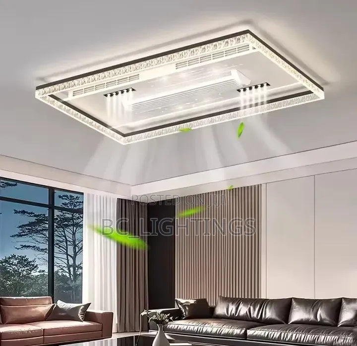 New Invisible Bladeless Fan Light Luxury High-End Living Room Fixture