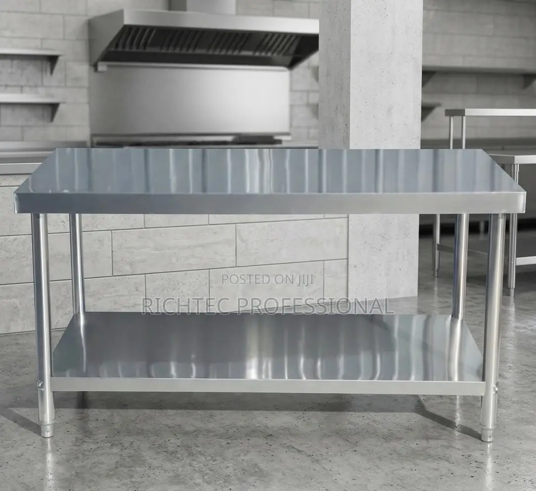 High Quality Heavy-Duty Stainless Steel Worktable With Undershelf