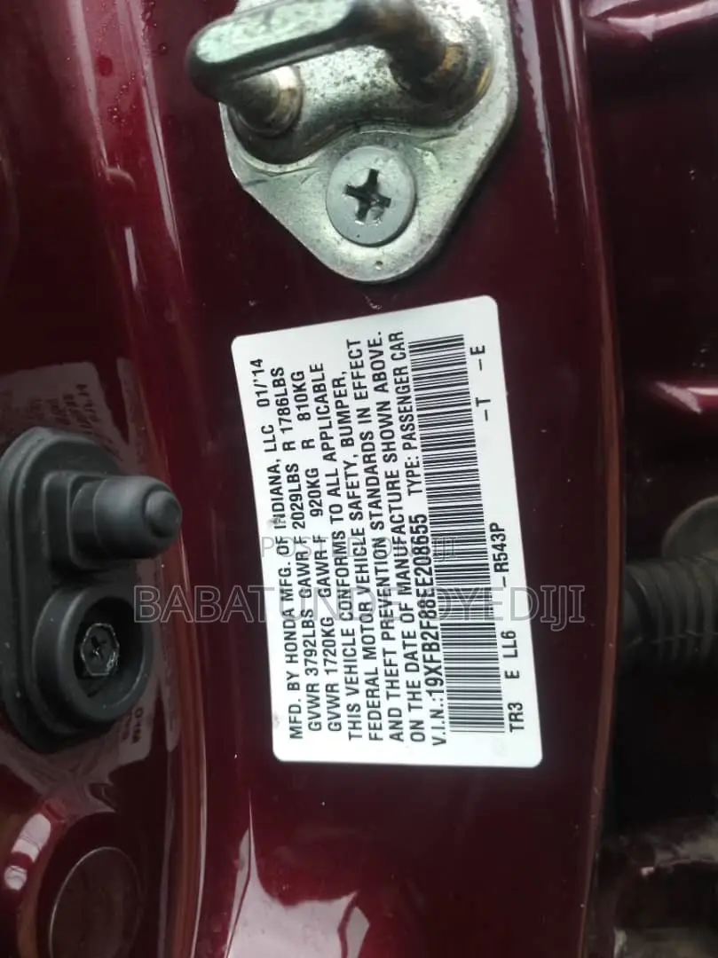 Honda Civic 2014 Maroon