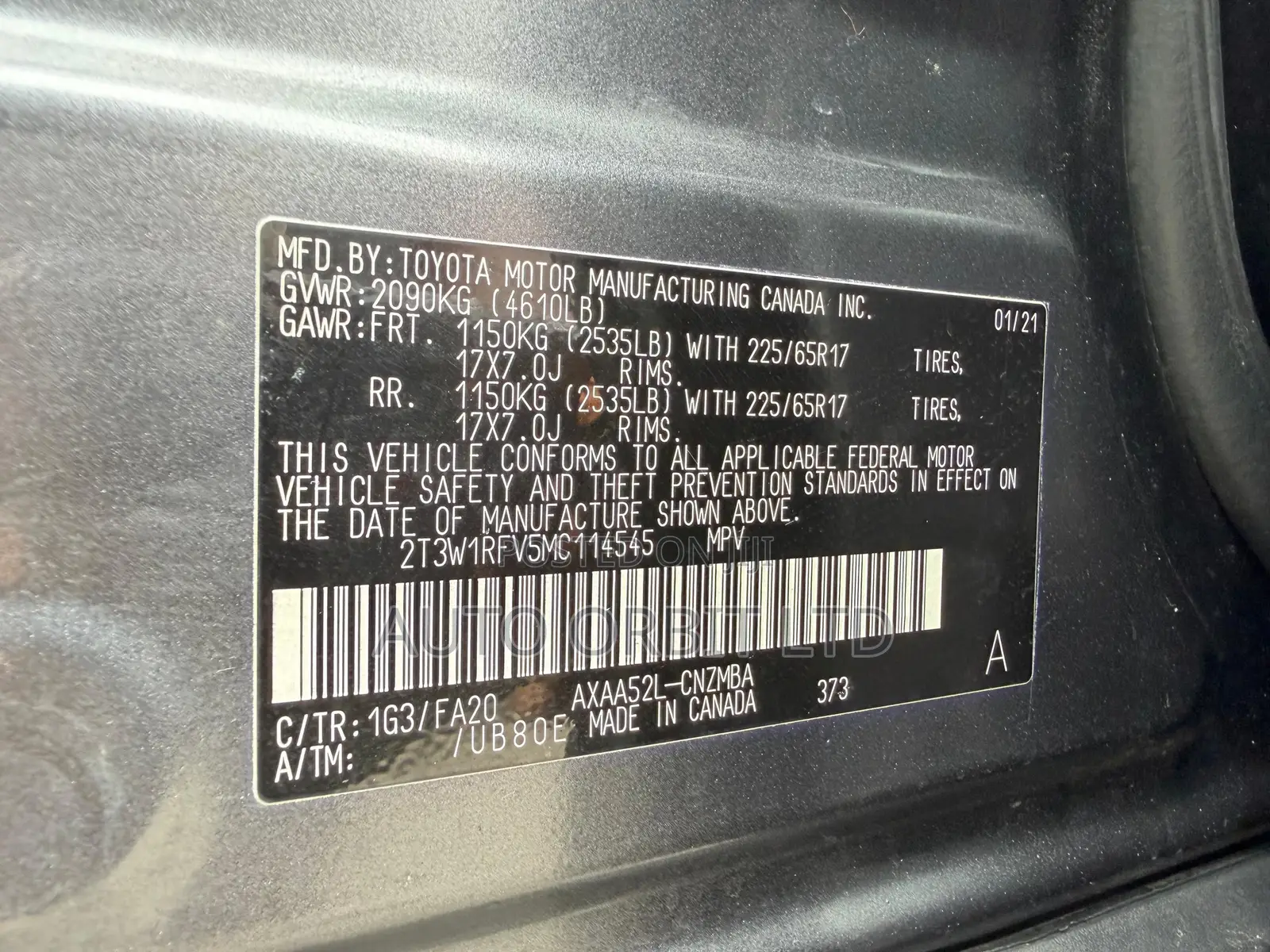 Toyota RAV4 XLE 2021 Gray