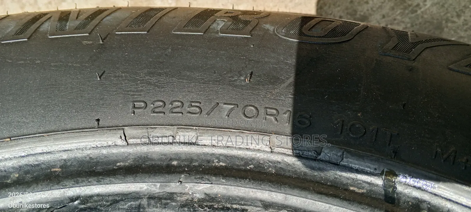 225/70r16 Grade Tokunbo Tyre