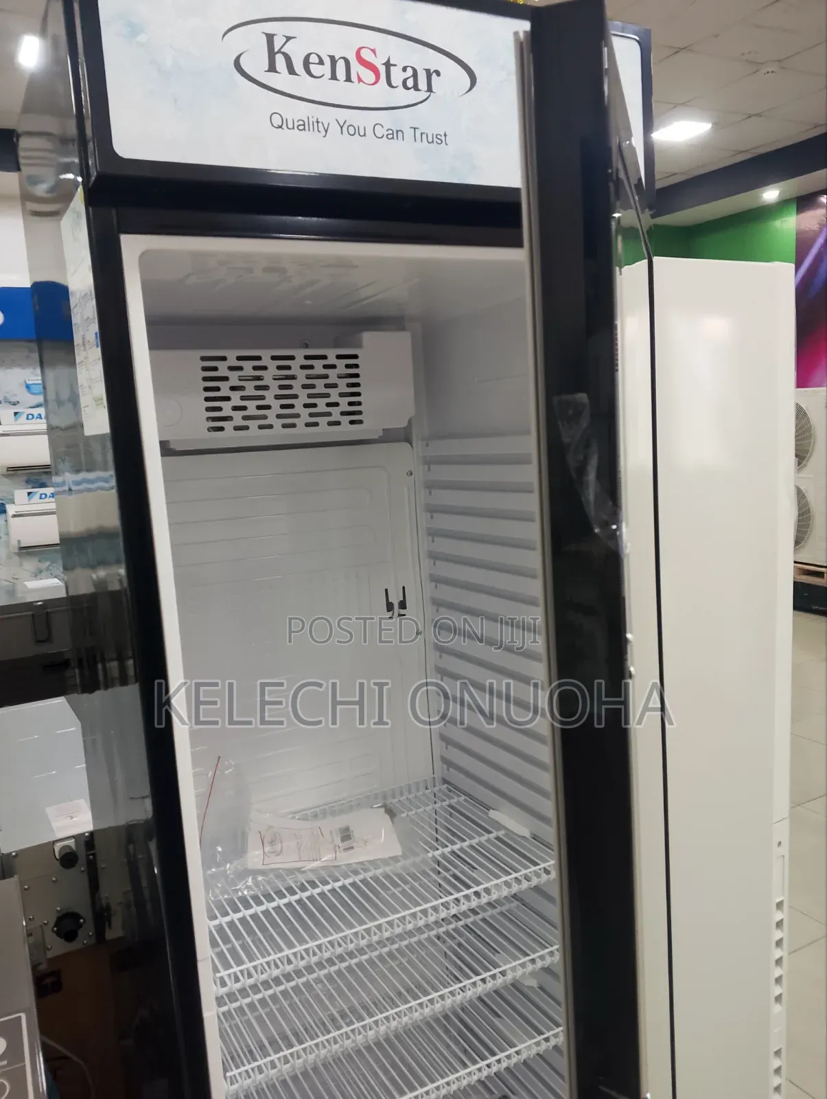 Kenstar Black Show Glass Bottle Chiller