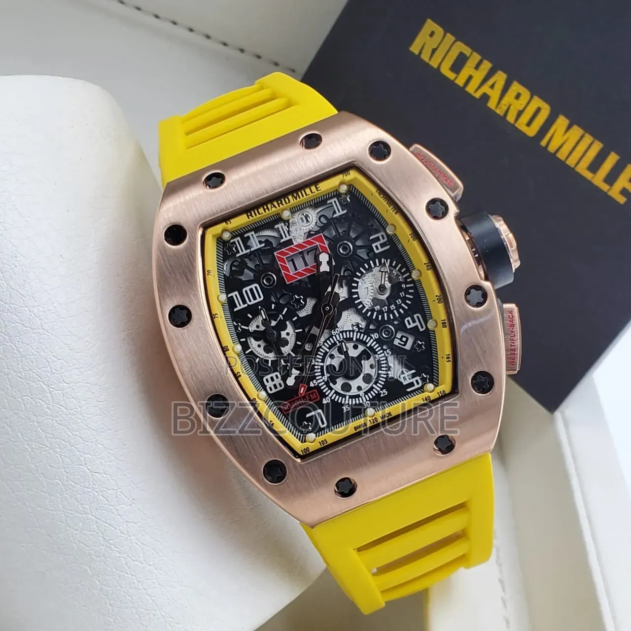 Original Richard Mille Rm Men's Rubber Strap 100% Authentic Guaranteed