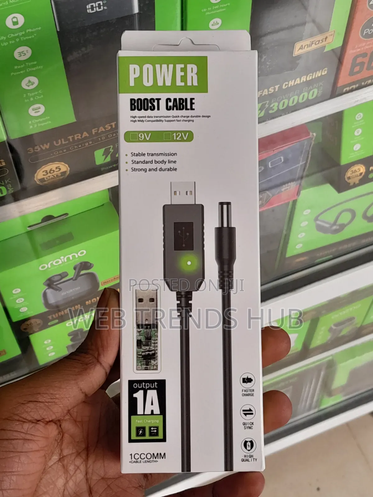 MTN FIBREX Router Power Boost USB-A to DC 5.5mm Step-Up Router Cable