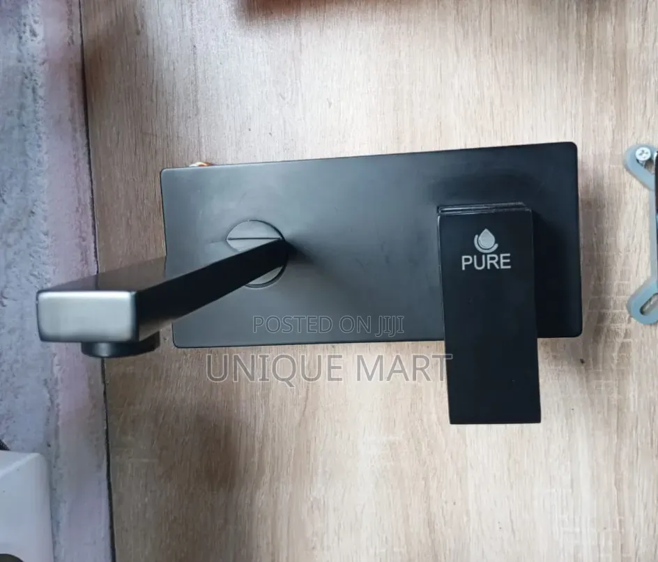 Quality Black Matte Wall Mounted Concealed Conduit Basin Mixer Tap