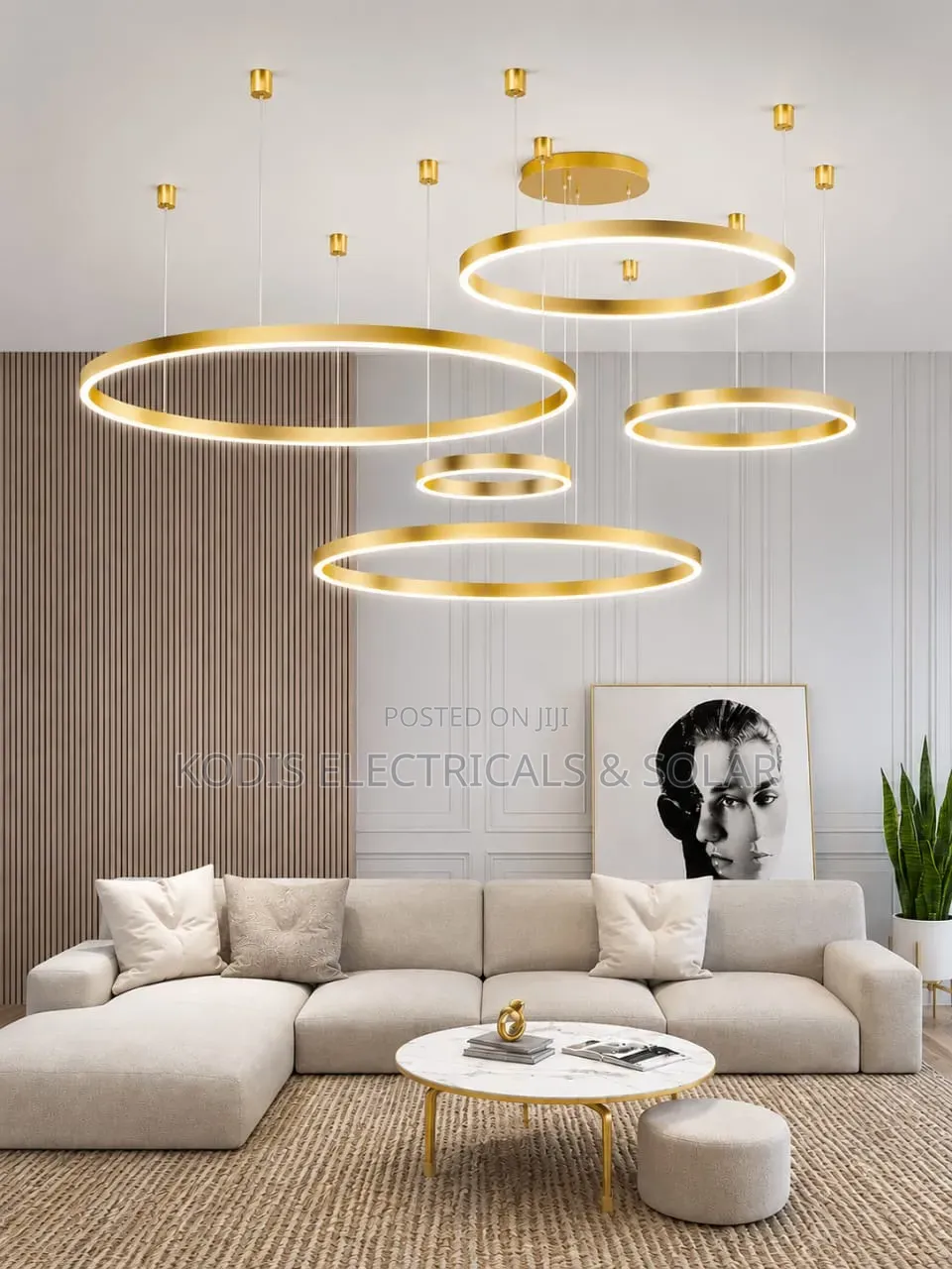 5 Rings LED Chandelier Lightings!