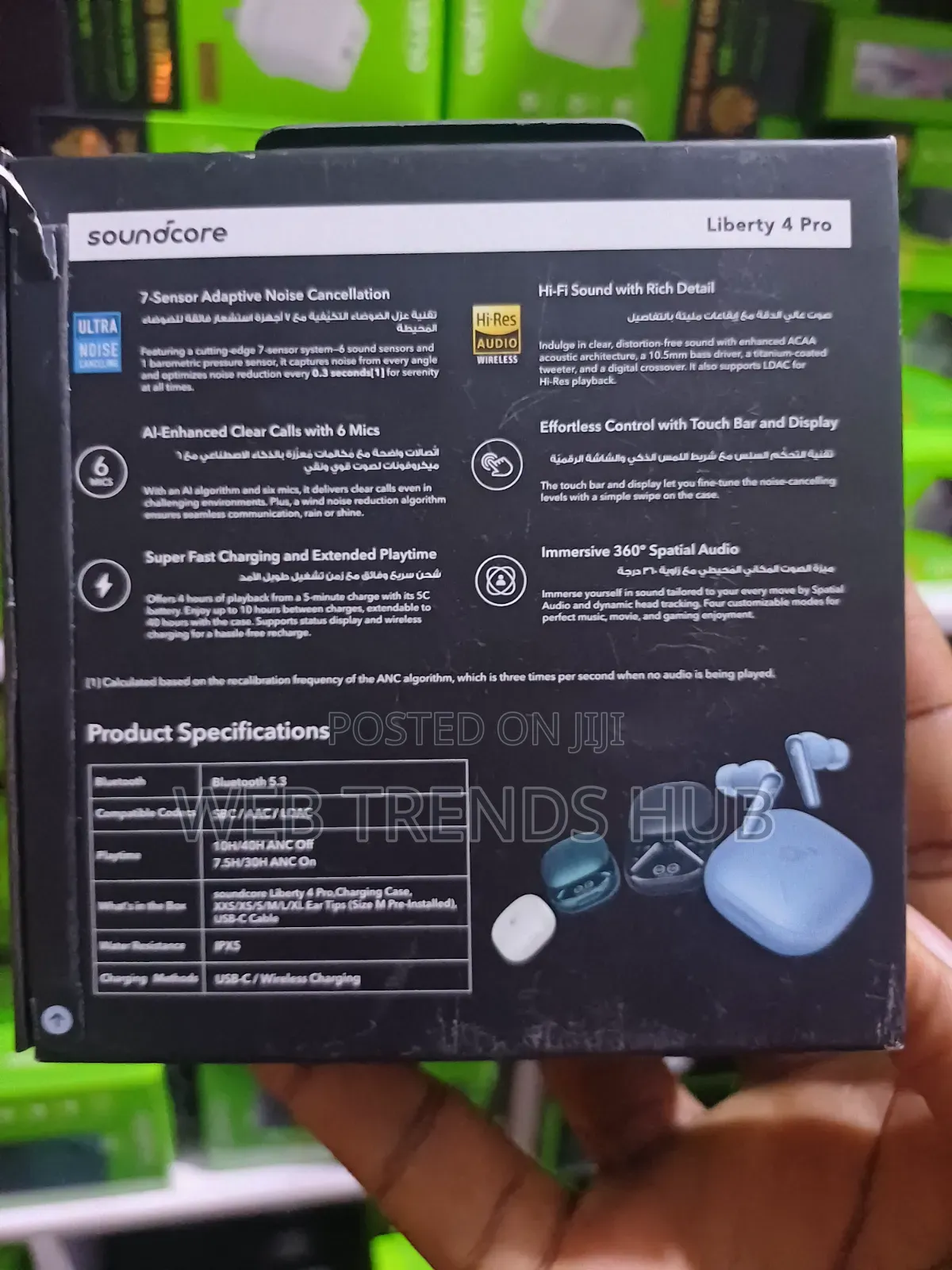 Anker Soundcore Liberty 4 Pro Wireless Earbuds Ultra Noise-Cancelling
