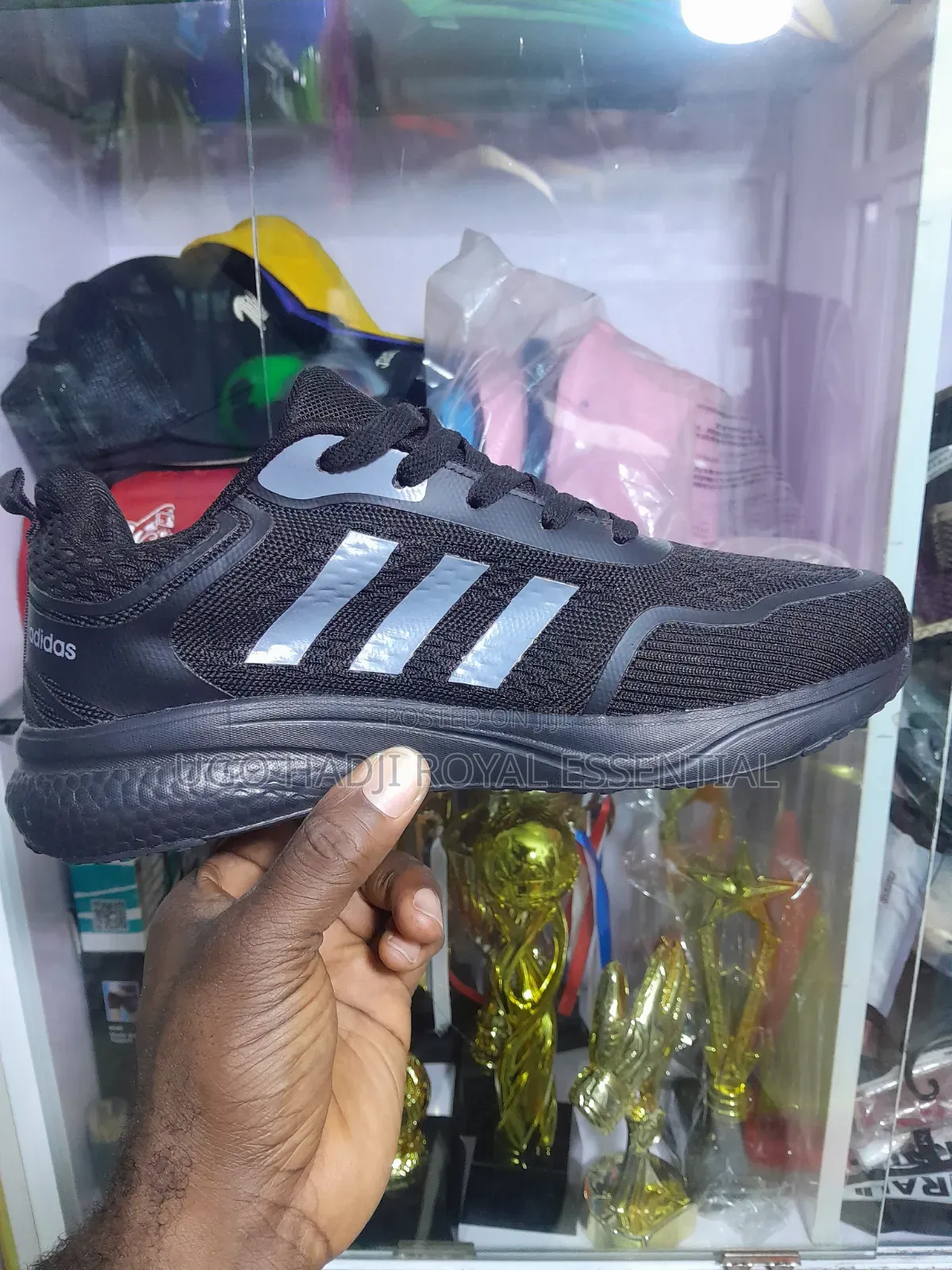 Adidas Core Black Casual Sports Sneakers
