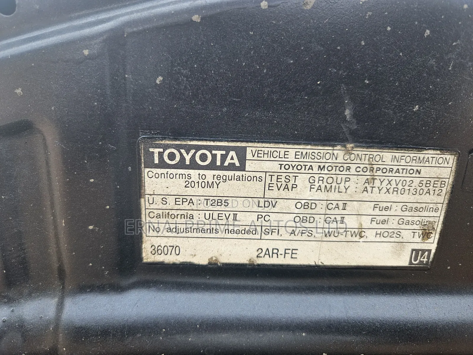 Toyota Camry LE 4dr Sedan (2.5L 4cyl 6AM) 2010 Black