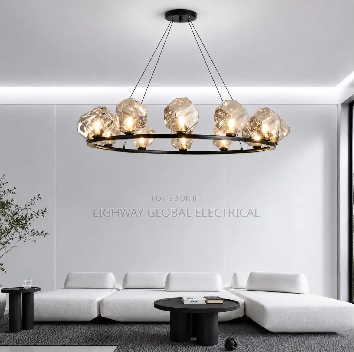 750mm Led Larva Round Chandelier