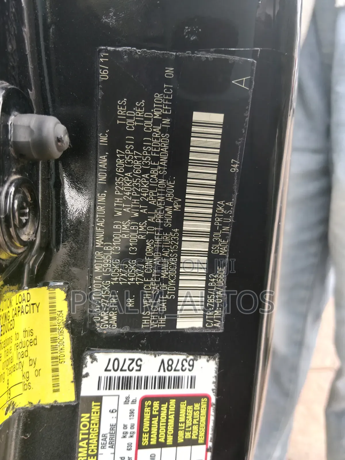 Toyota Sienna 2011 Black
