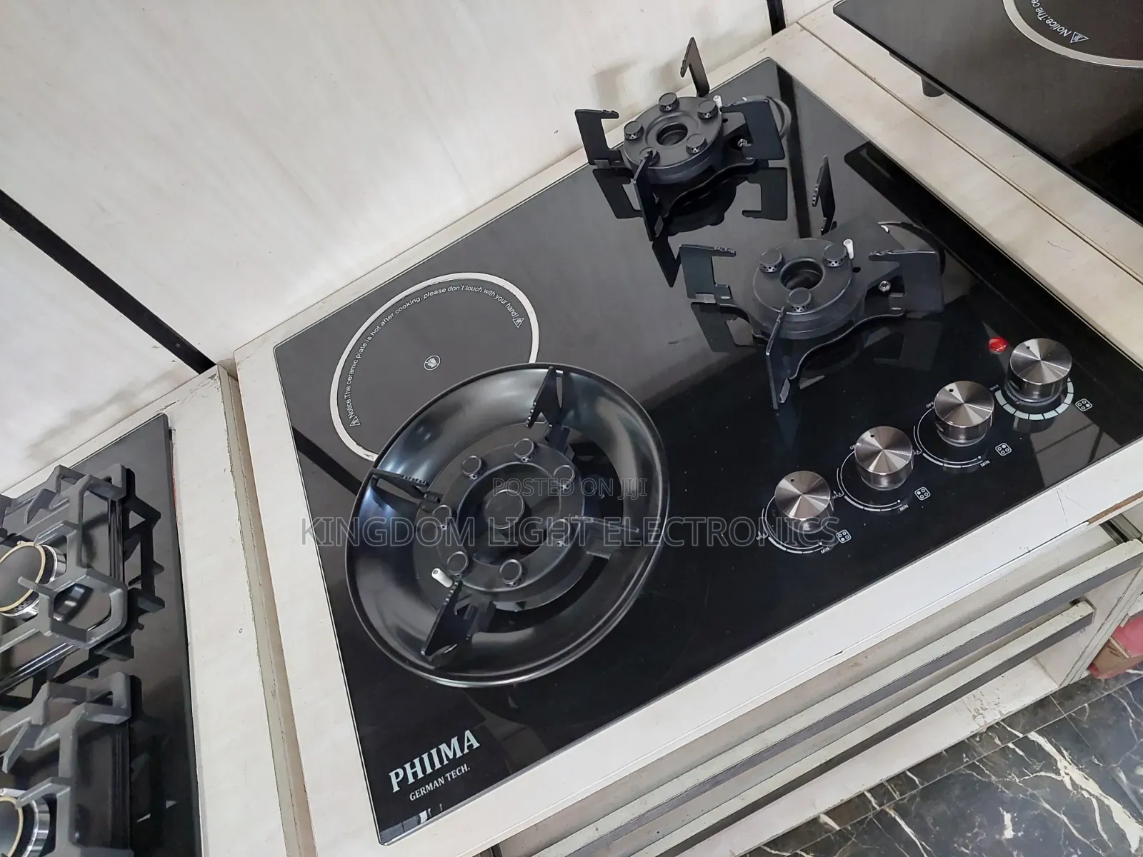 Phima New Flip-Up 3 Gas 1 Electric Inbuilt Gas Cooker 60x60cm Cop