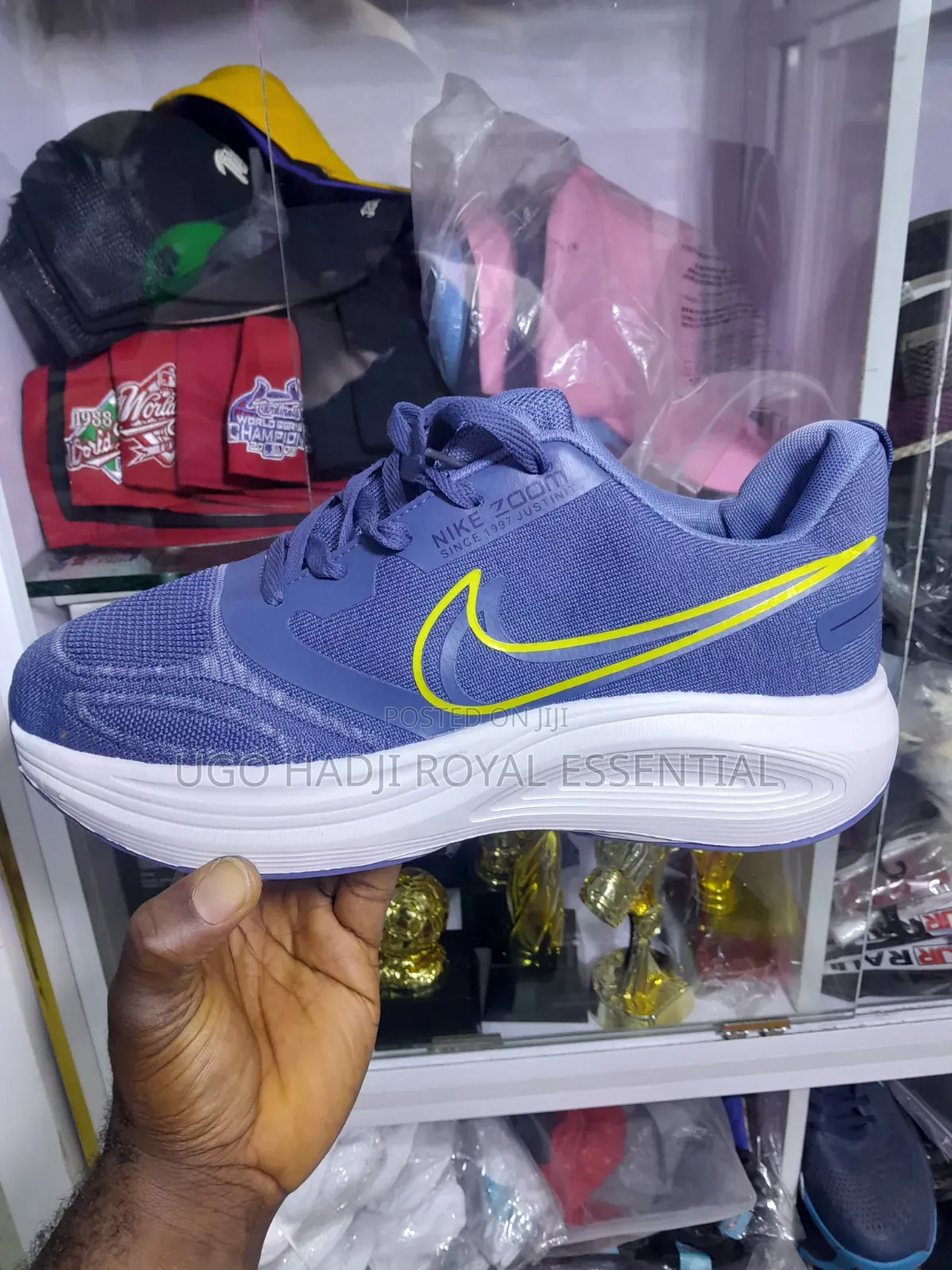 Nike Zoom Sports Running Sneakers - Blue/Yellow
