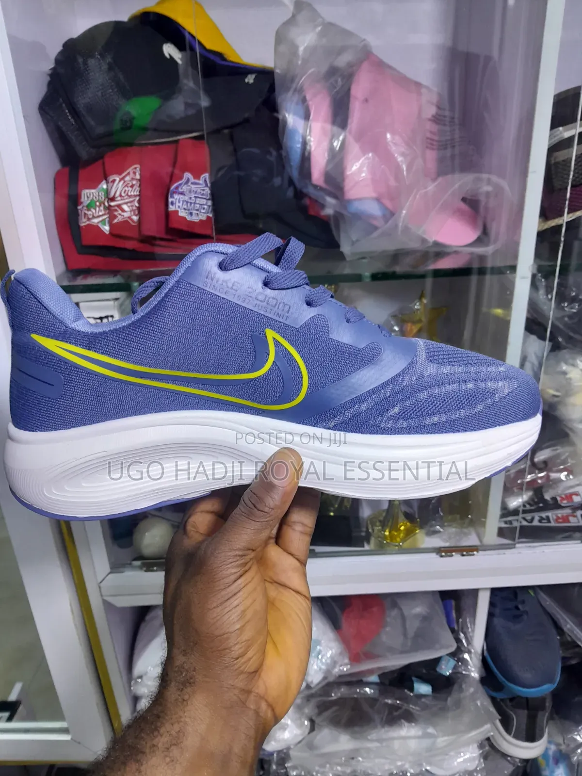 Nike Zoom Sports Running Sneakers - Blue/Yellow