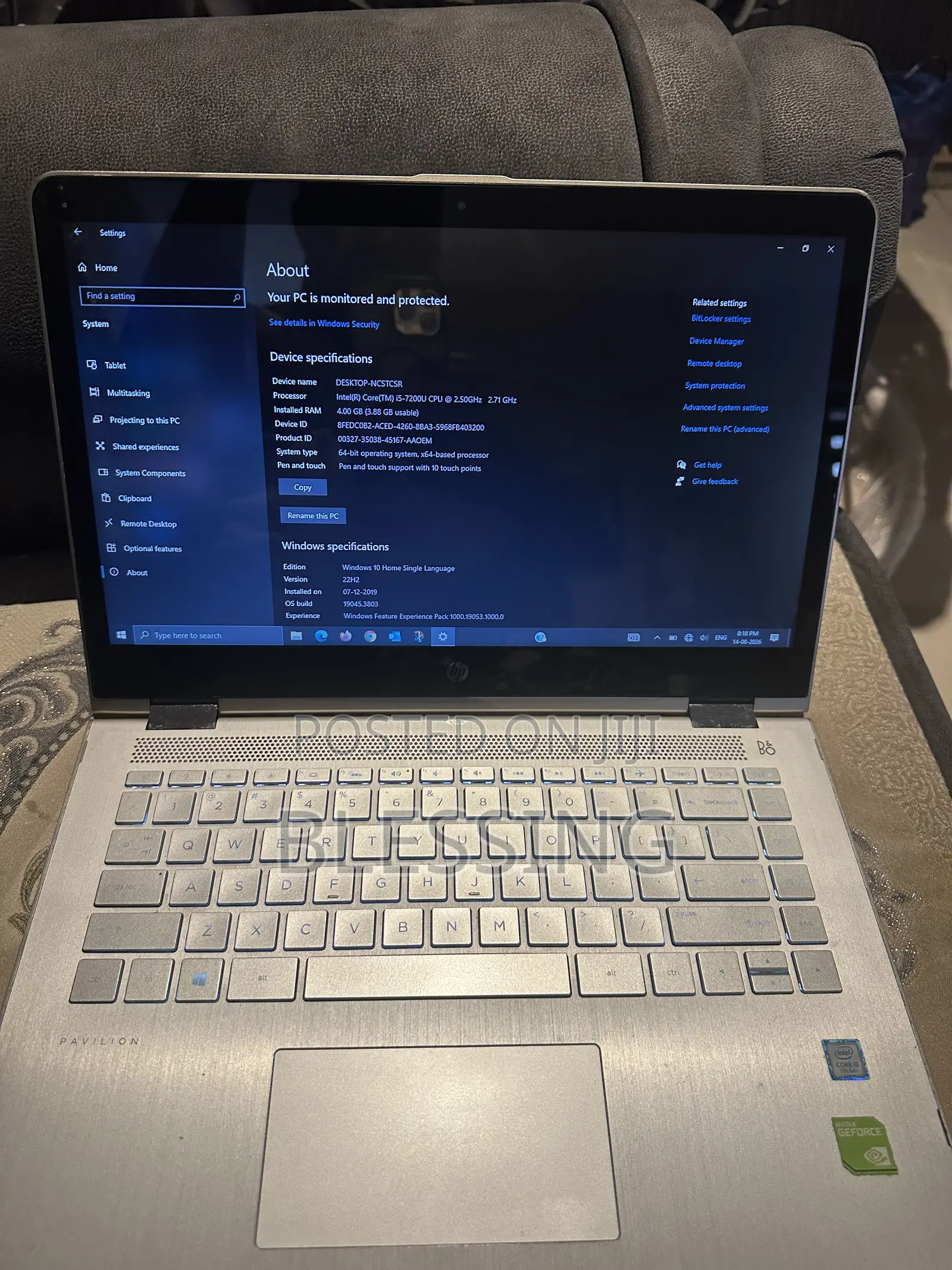 Laptop HP Pavilion 14 x360 2-in-1 4GB Intel Core i5 SSD 256GB