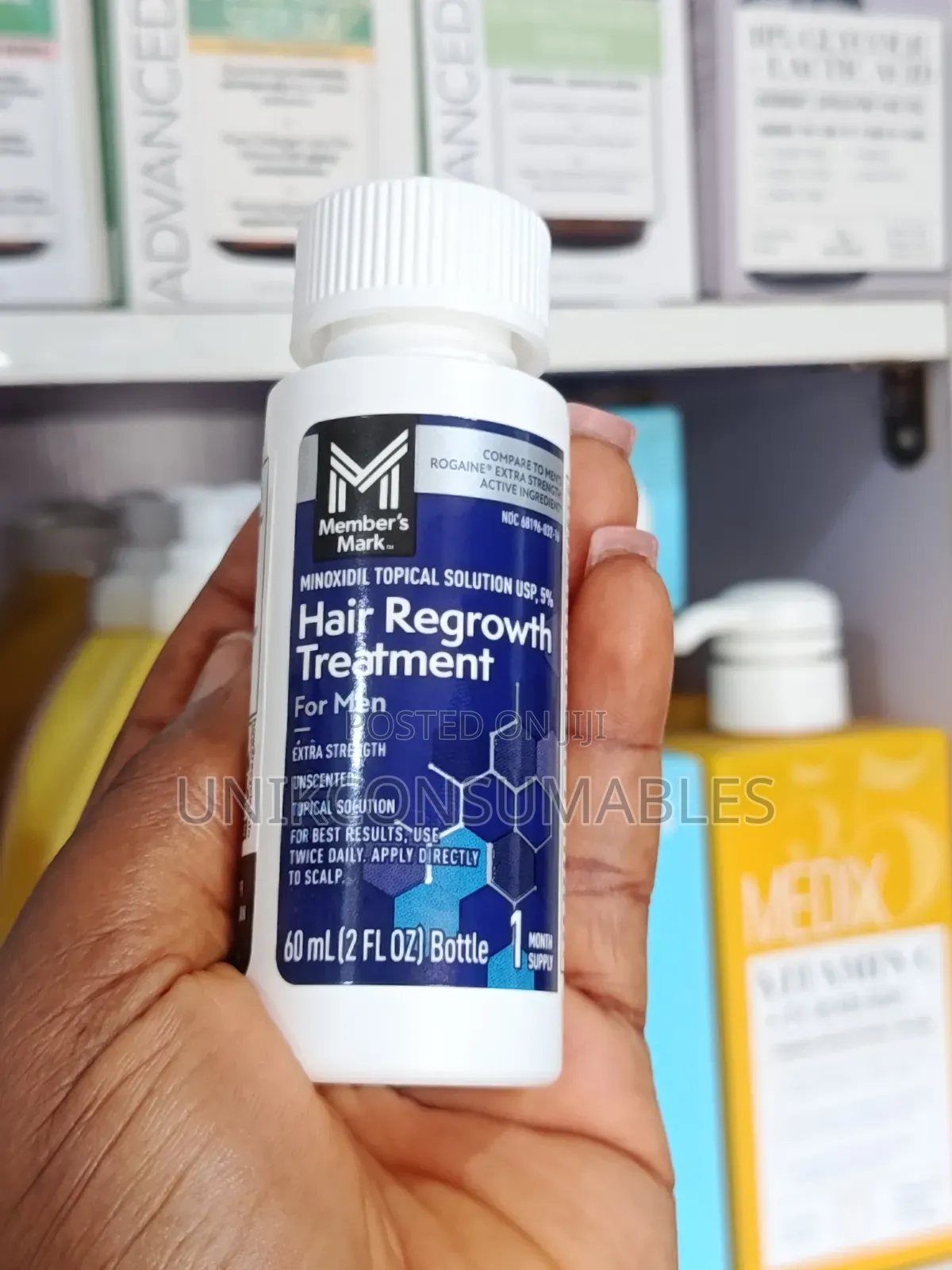 Minoxidil Topical Solution USP,5% Hair Regrowth Treatment for Men 60ml