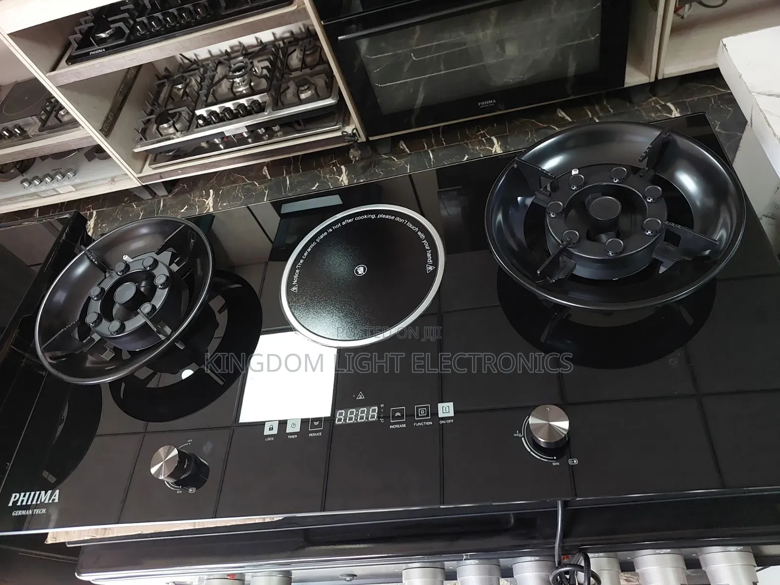 Phima New Flip-Up 2 Gas 1 Electric Inbuilt Gas Cooker 60x90cm Cop