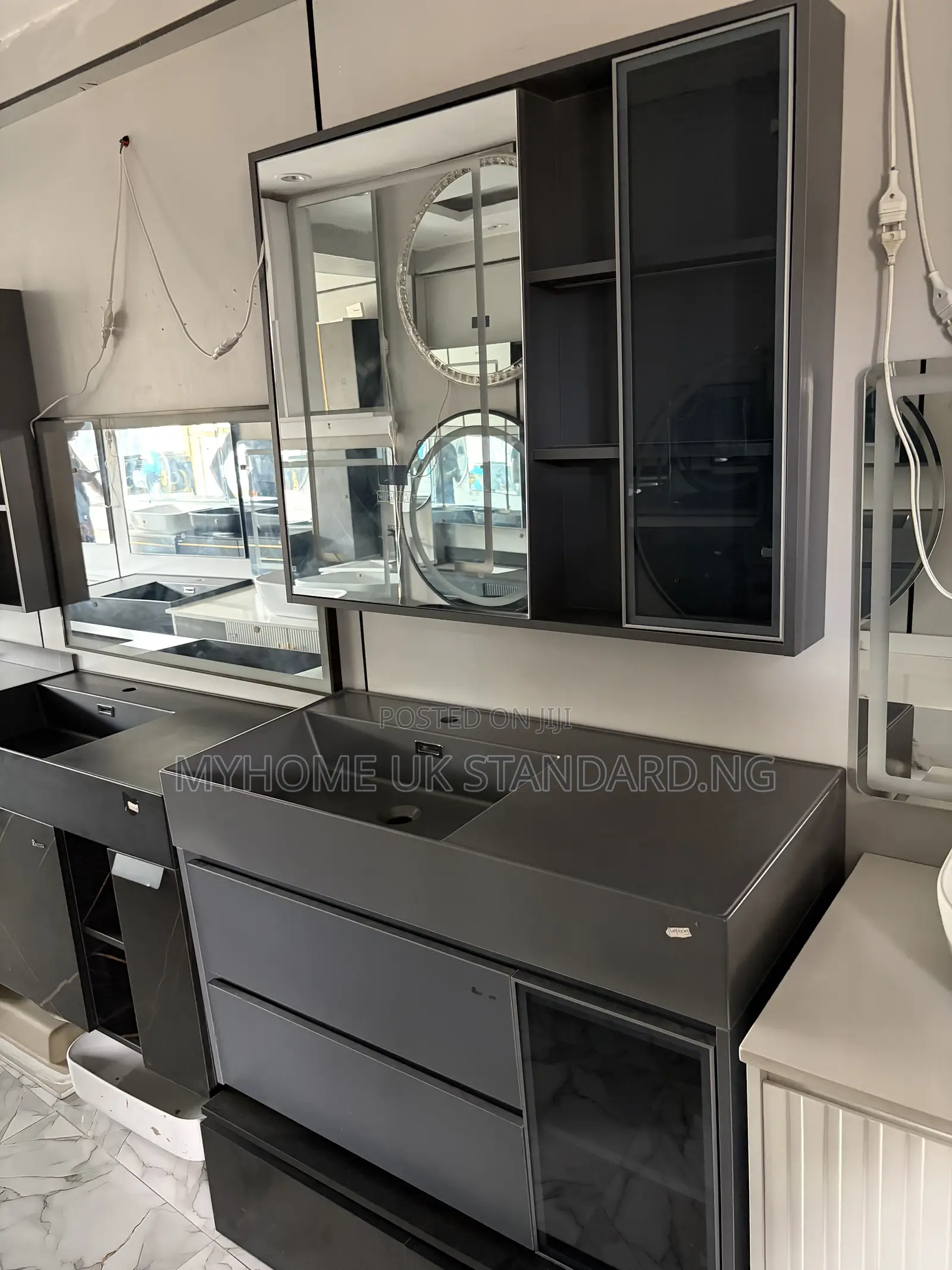 80 by 50cm Cabinet Vanity Set