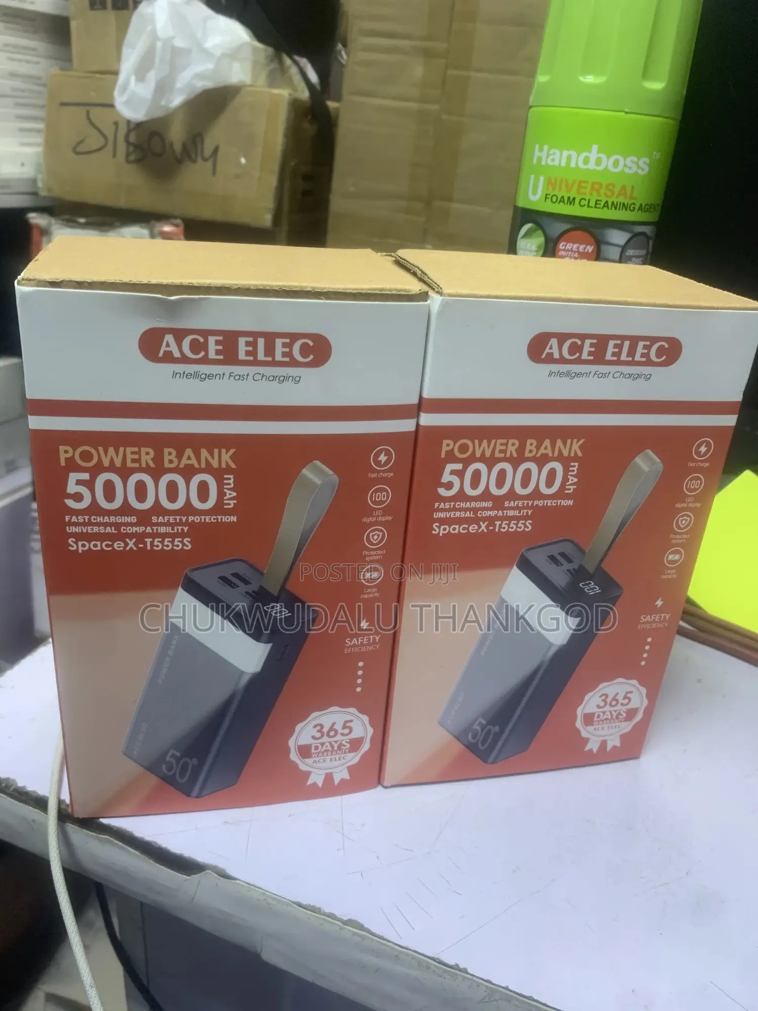 Ace Elec 50000 Mah Powerbankwith Led Light Portable Super Fast Charge