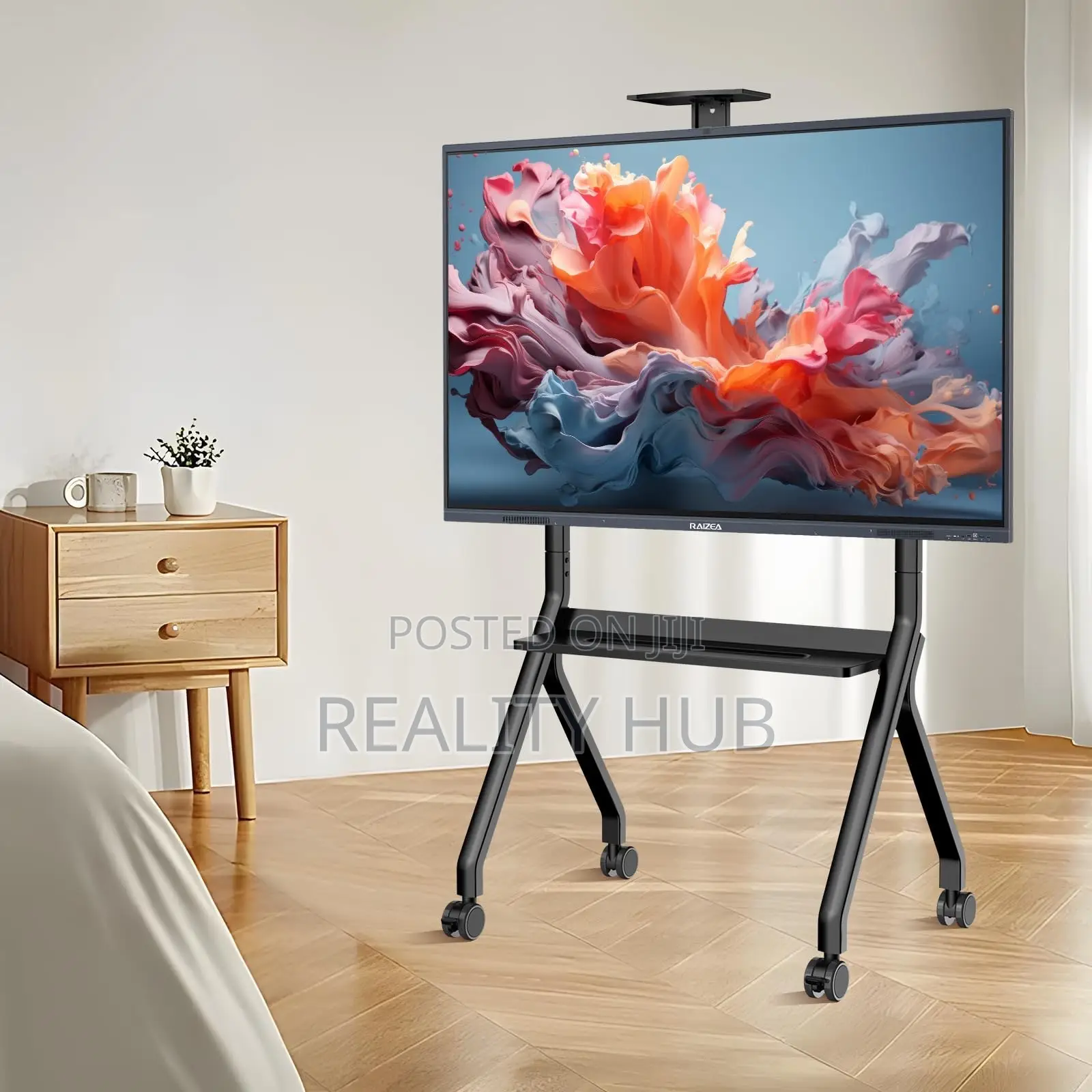 R10 Heavy Duty 42 - 86 Inch Portable Mobile TV Trolley Stand