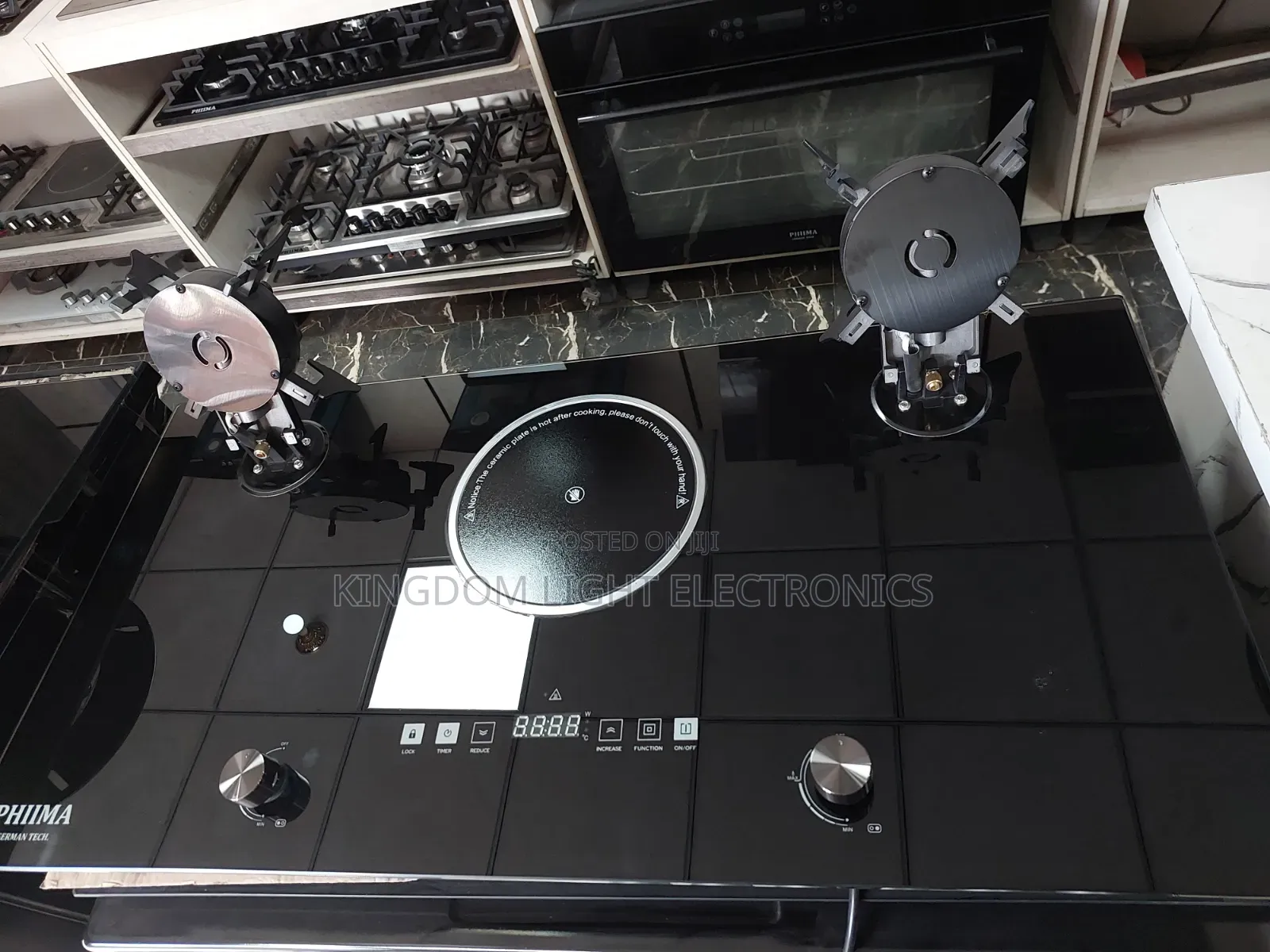 Phima New Flip-Up 2 Gas 1 Electric Inbuilt Gas Cooker 60x90cm Cop