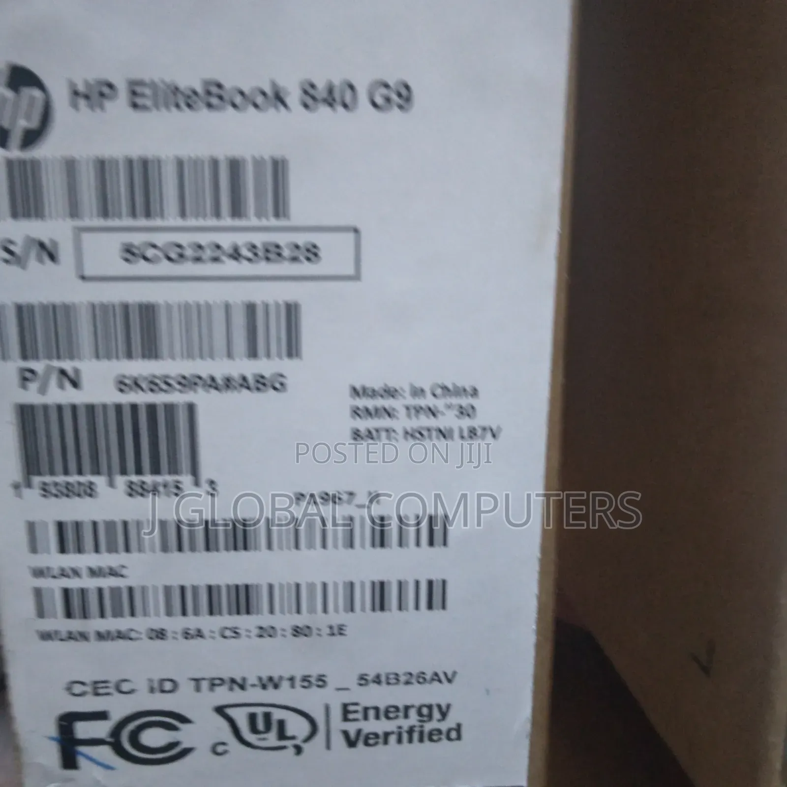 New Laptop HP EliteBook 840 G9 1GB Intel Core i5 SSD 512GB