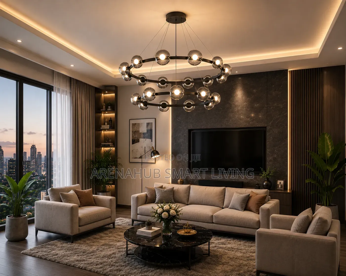 Modern Simple Living Room Chandelier Indoor Lighting Ceiling Lamp