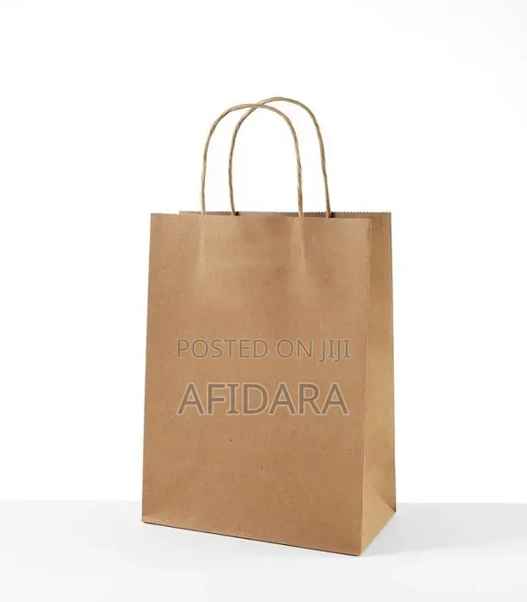 Big Size Kraft Paper Bags With Handle Pack of 25 | Strong for Business