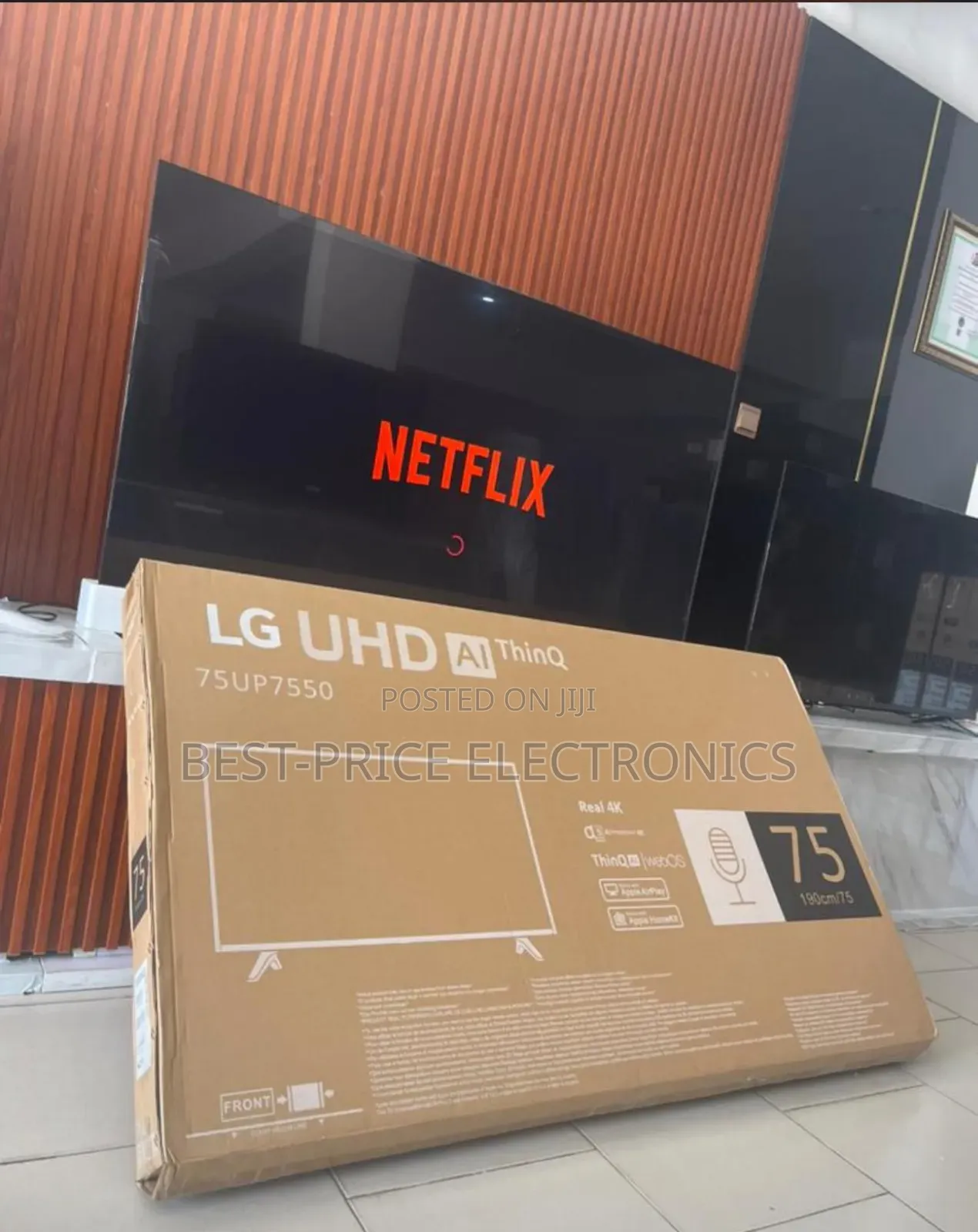 75 Inches With Inbuilt Bluetooth Netflix YouTube Google and More