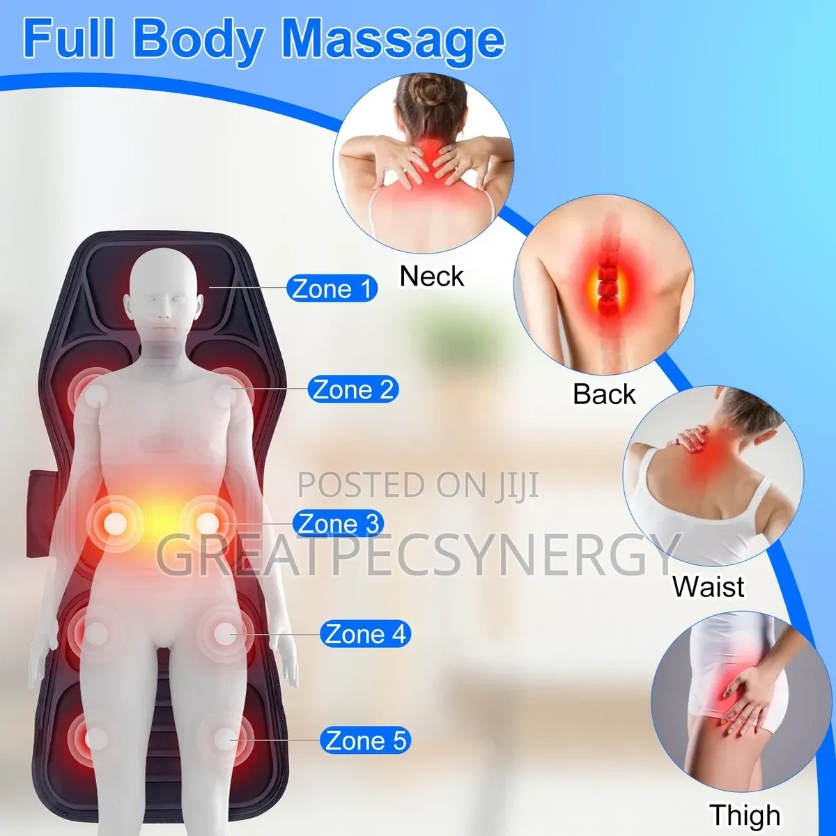 Car Heater Full Body Massager Car Mat