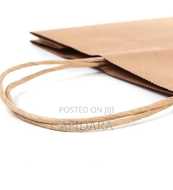 Kraft Paper Built-in Handles Pack of 25 Pieces