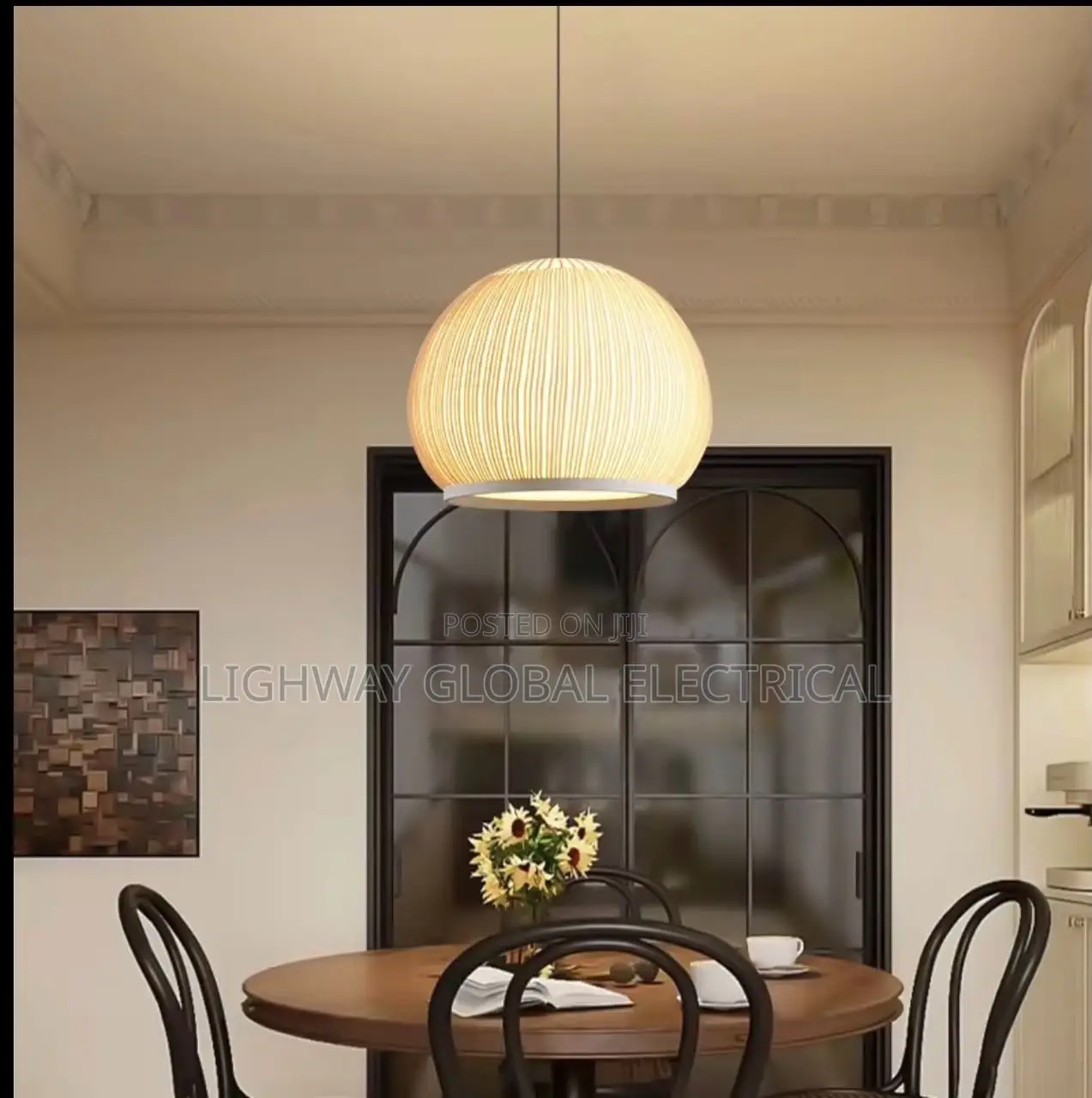Japanese Knitted Fabric Cocoon Led Chandelier