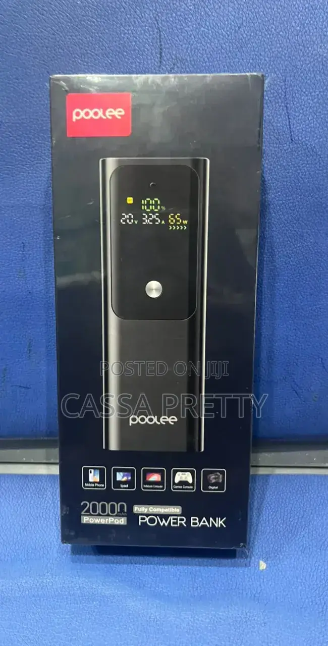 Original Poolee 20,000mAh PowerPod 65W Super Fast Power Bank Laptops