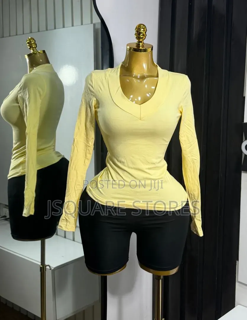 New Trend Bold v- Neck Longsleve Top