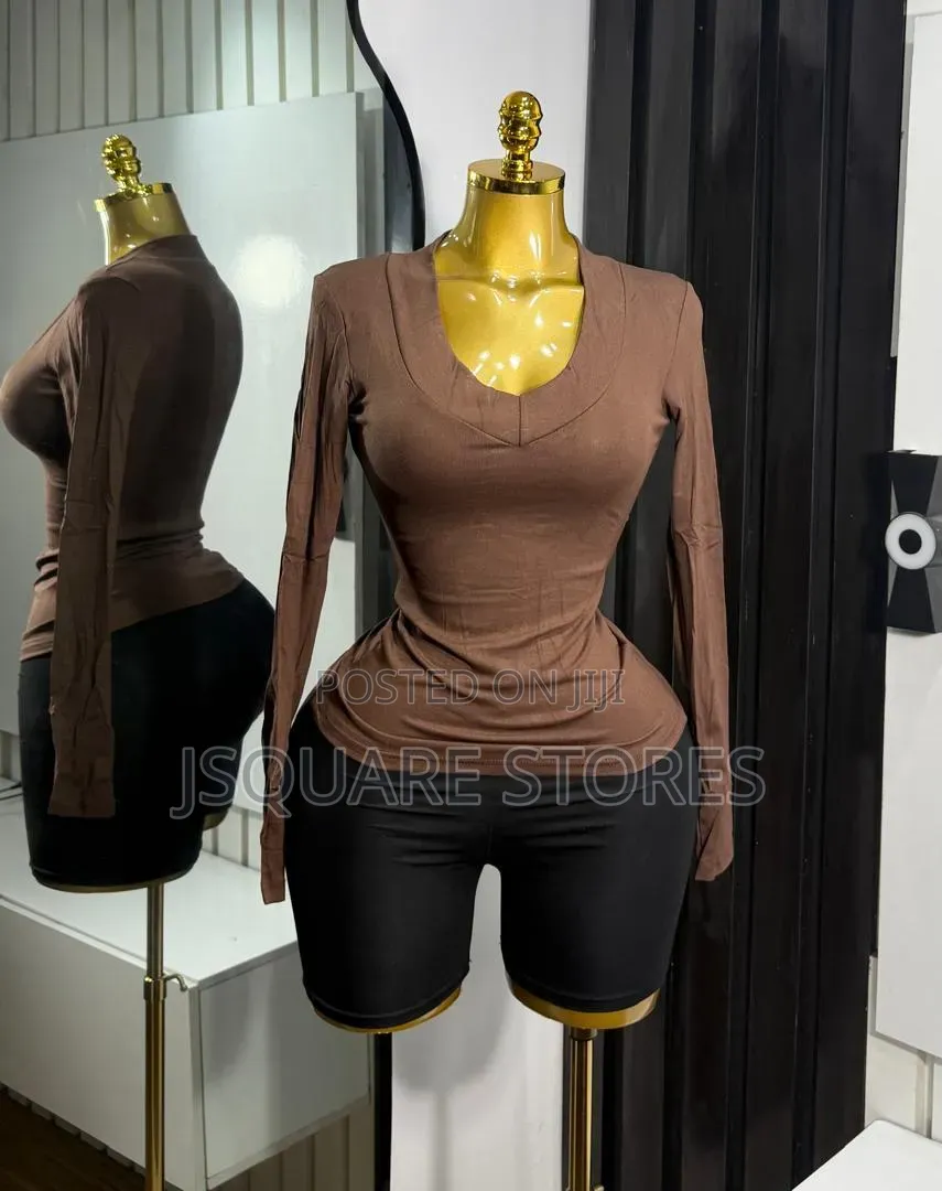 New Trend Bold v- Neck Longsleve Top