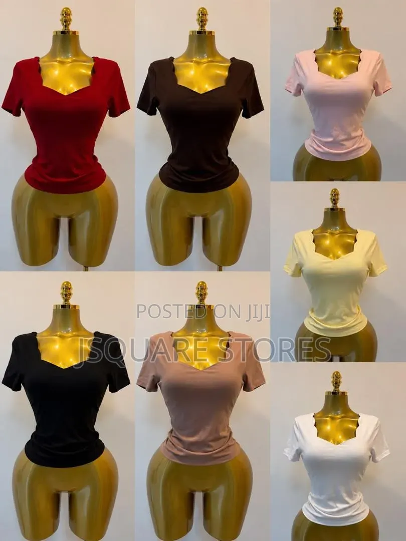 New Trend Crack Neck Ladies Top