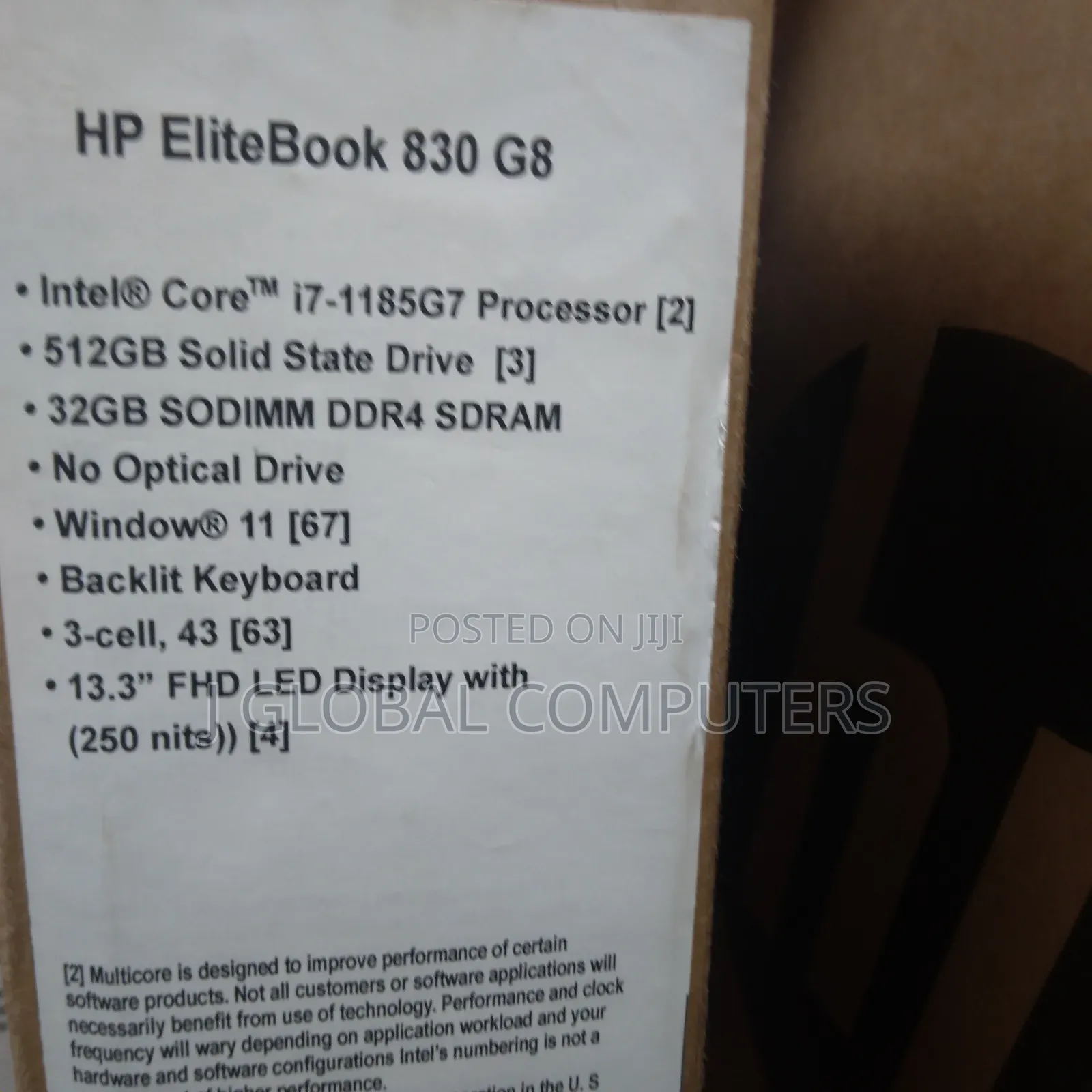 New Laptop HP EliteBook 830 G8 32GB Intel Core i7 SSD 512GB