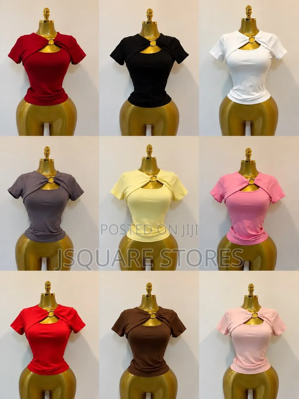 New Trend Open Chest Brooch Ladies Top