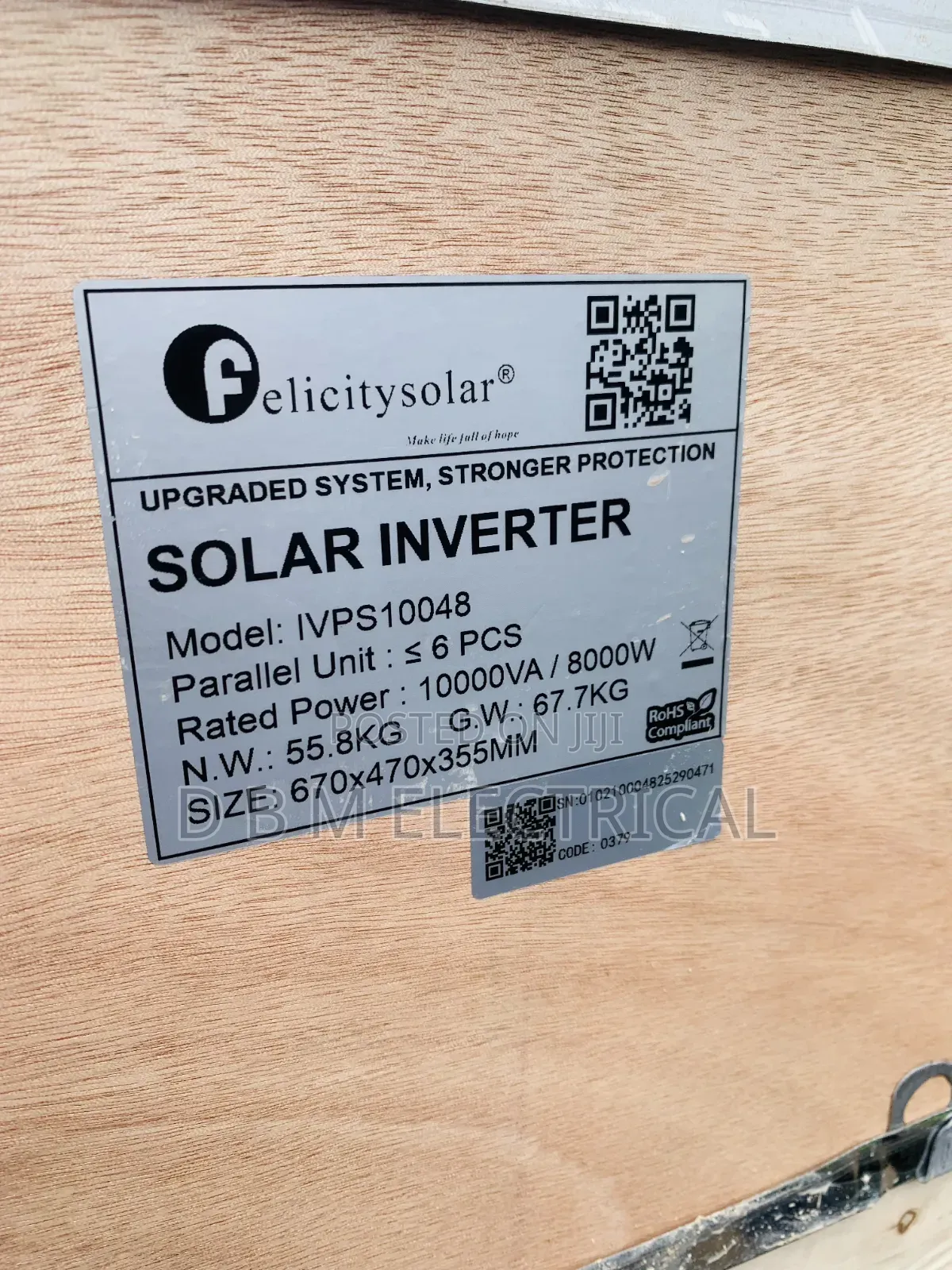 Felicity Solar Inverter 10kva 48v Non Hybrid