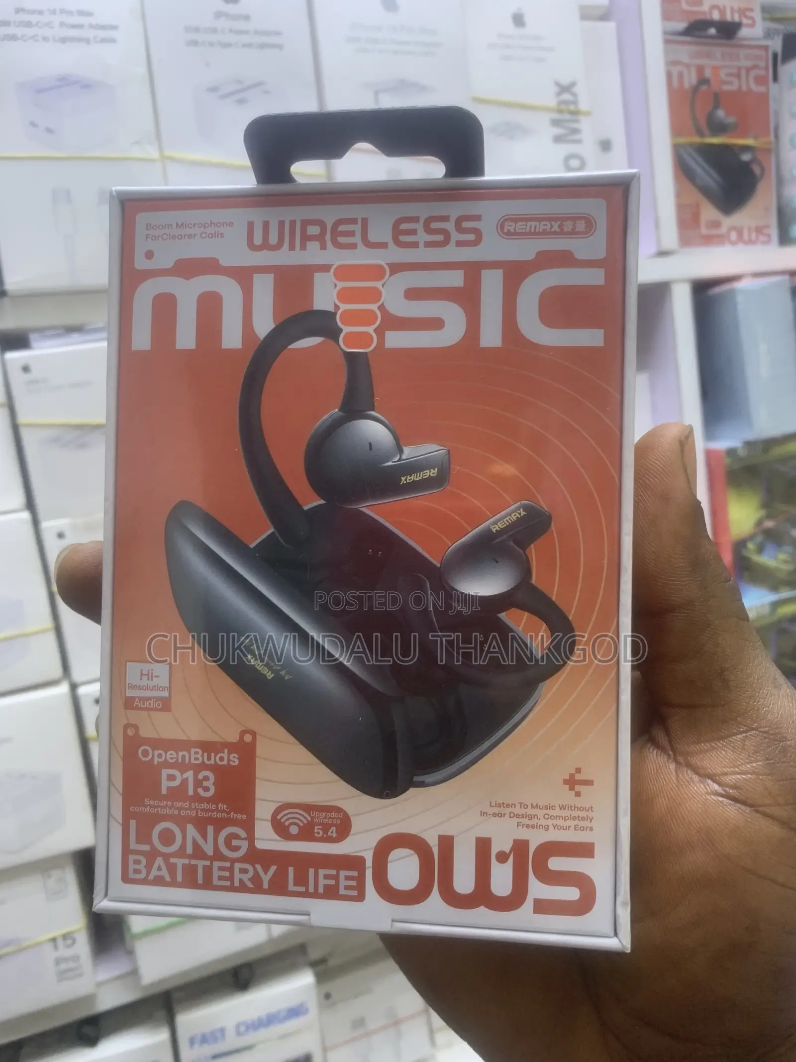 Remax OpenBuds P13 Open-Ear Sports Wireless Earbuds With Charging Case