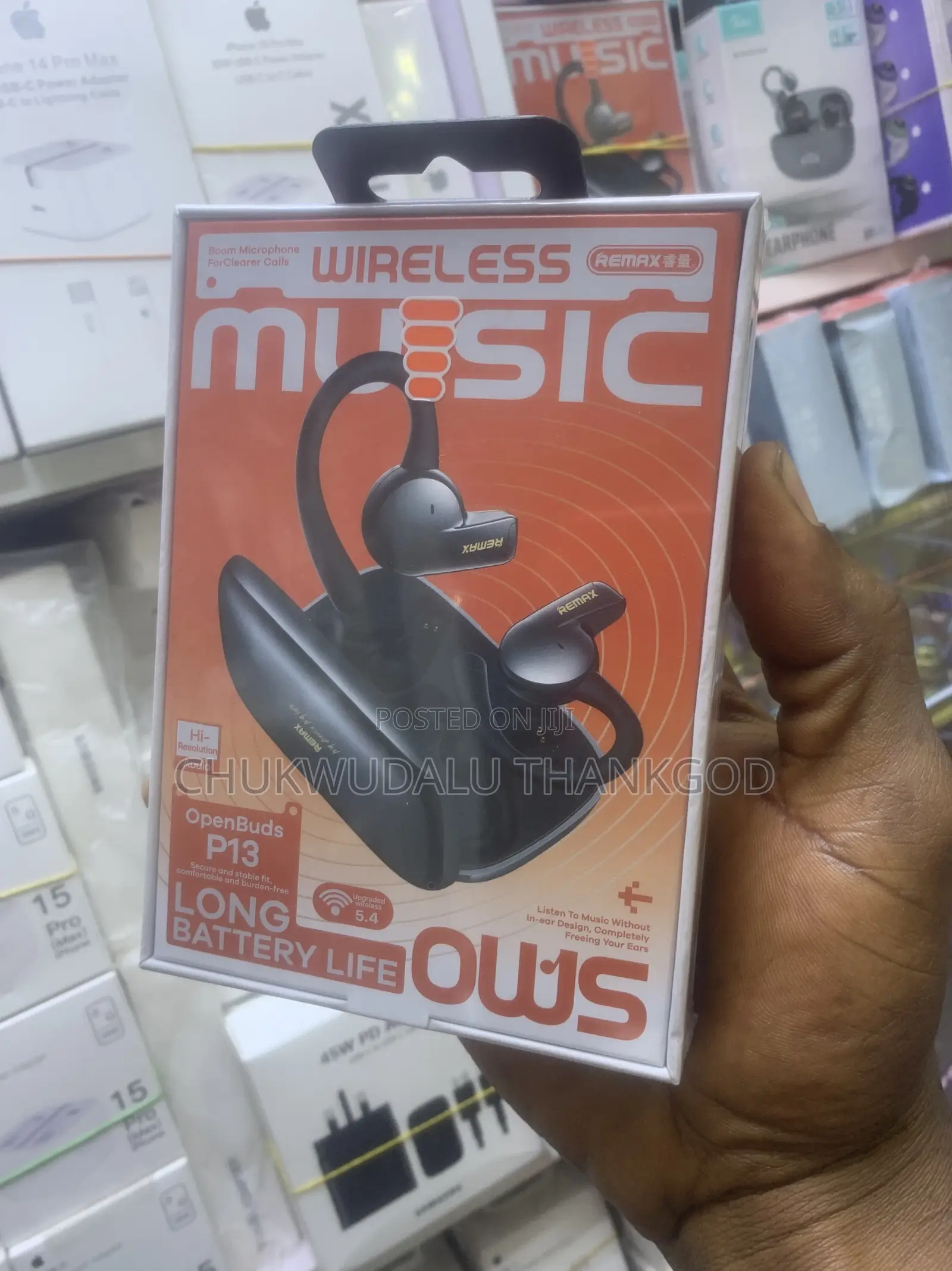 Remax OpenBuds P13 Open-Ear Sports Wireless Earbuds With Charging Case