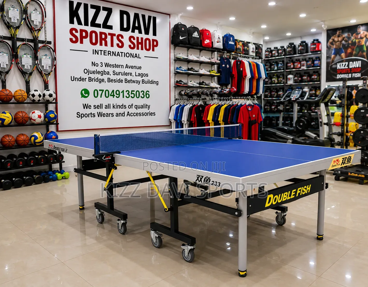 Double Fish 233, 25 Mm Professional Table Tennis Board