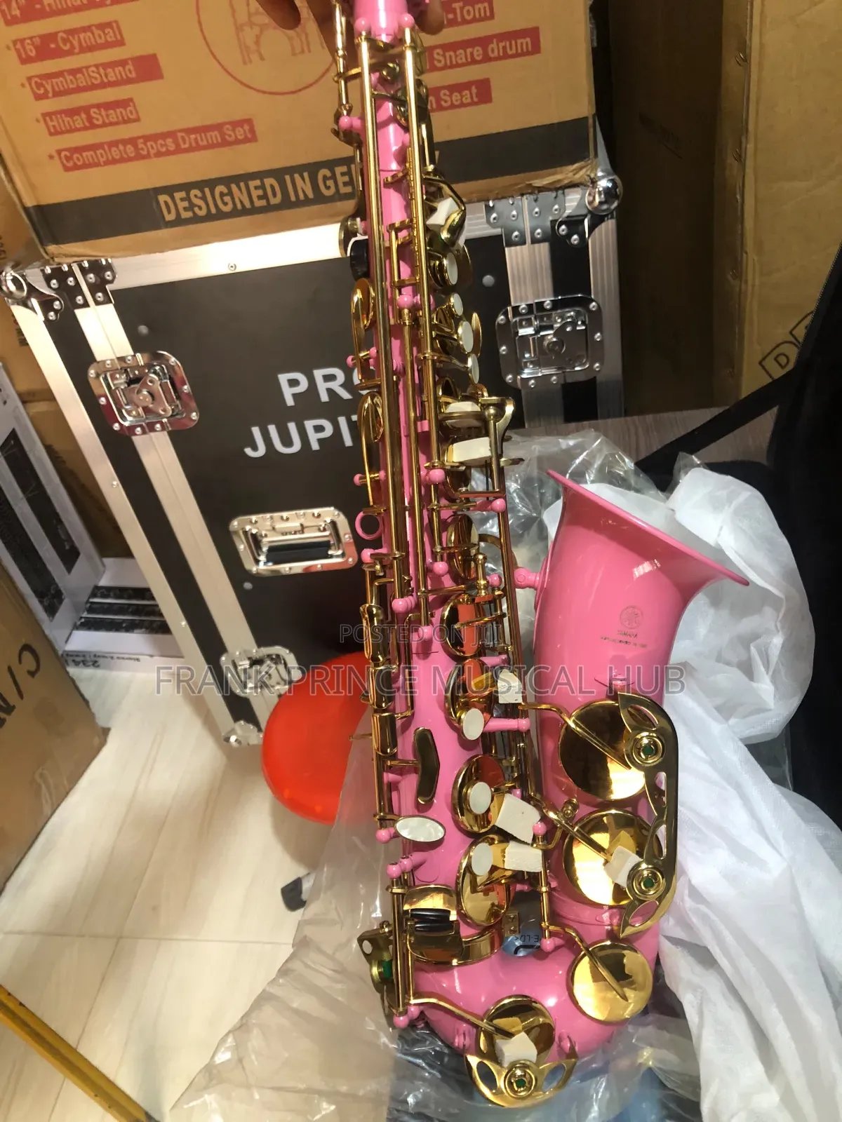 Pink Gold Alto Saxophone With Case