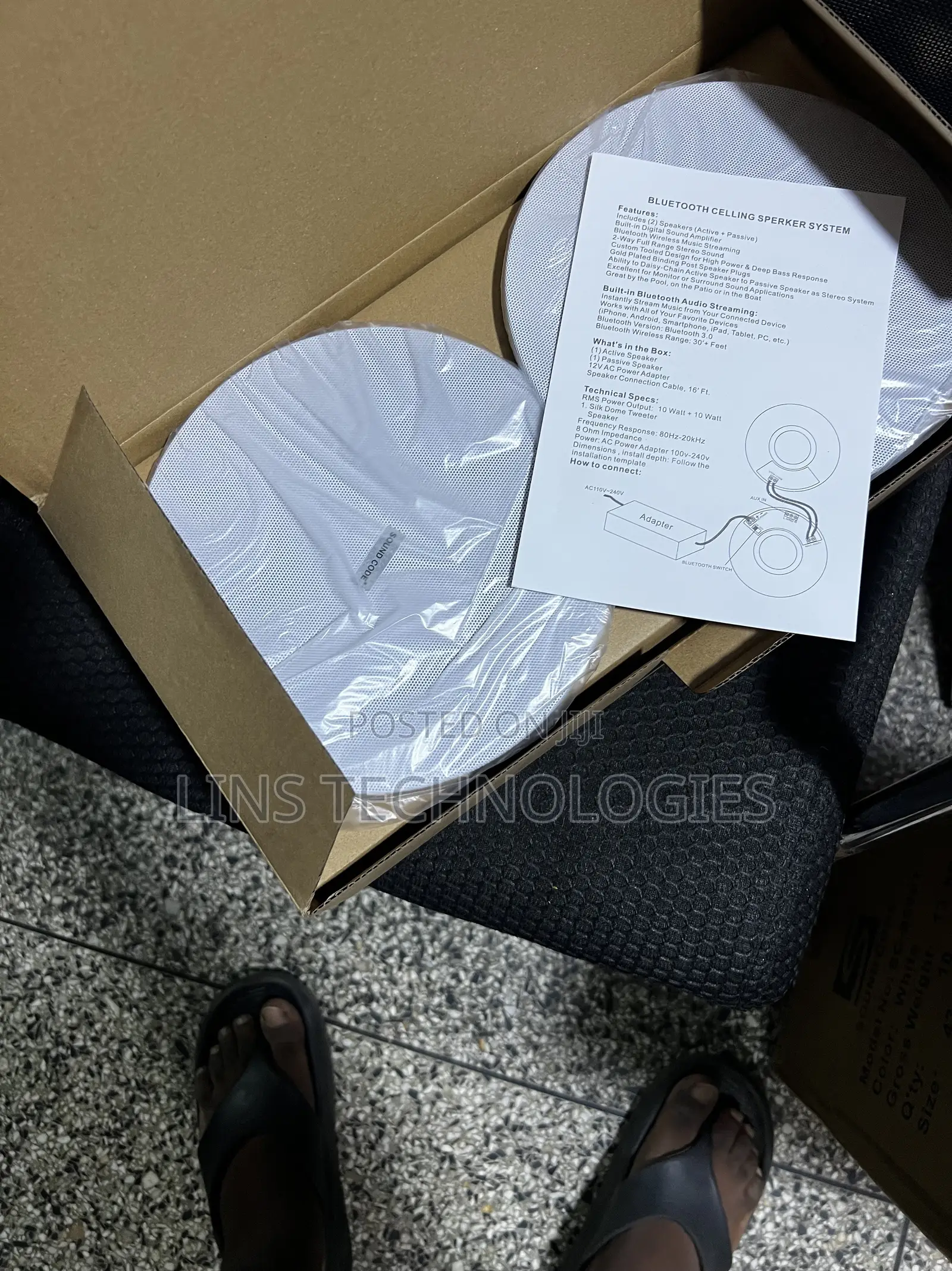 Bluetooth 2 Pair Ceiling Speakers