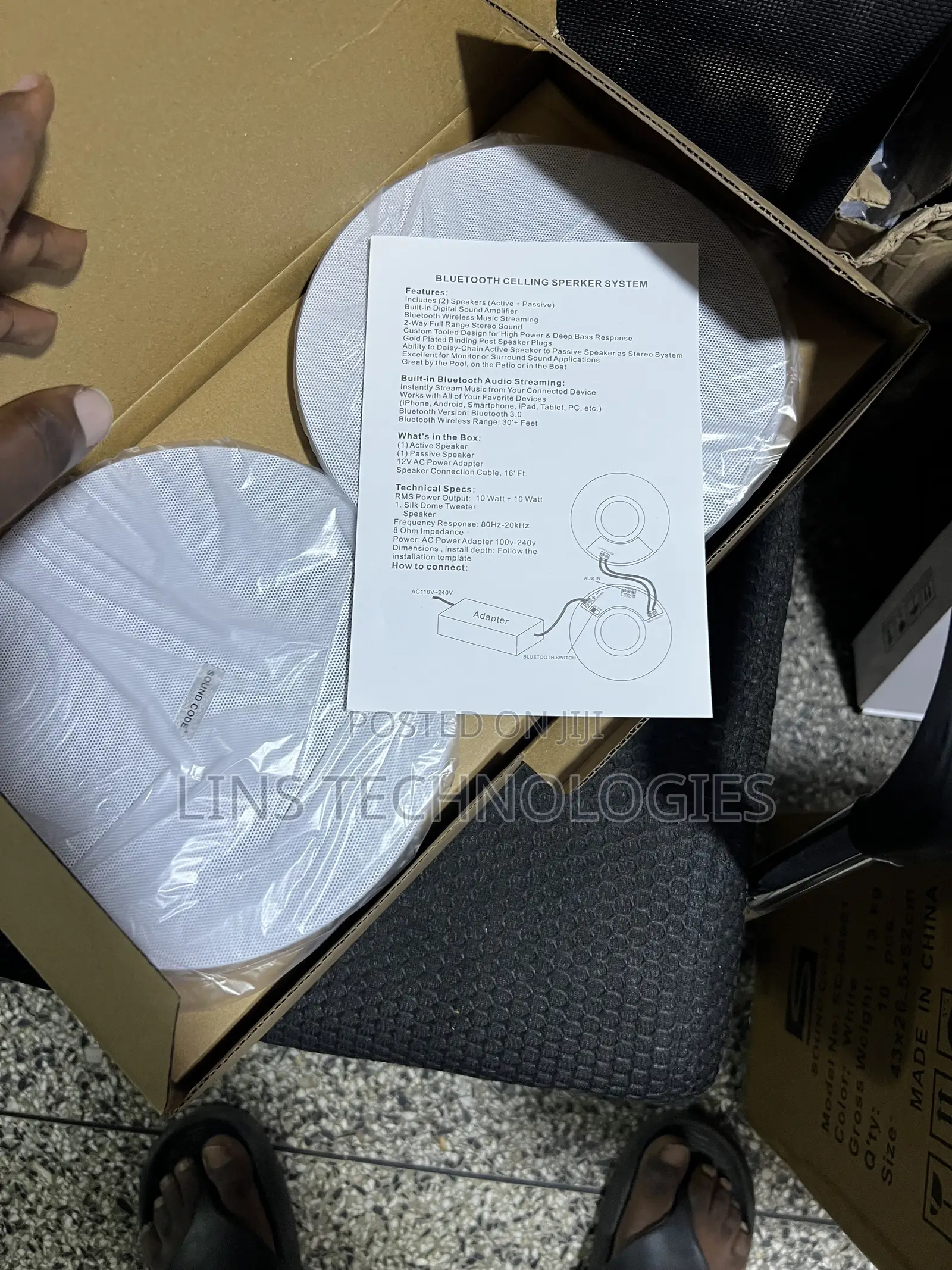 Bluetooth 2 Pair Ceiling Speakers