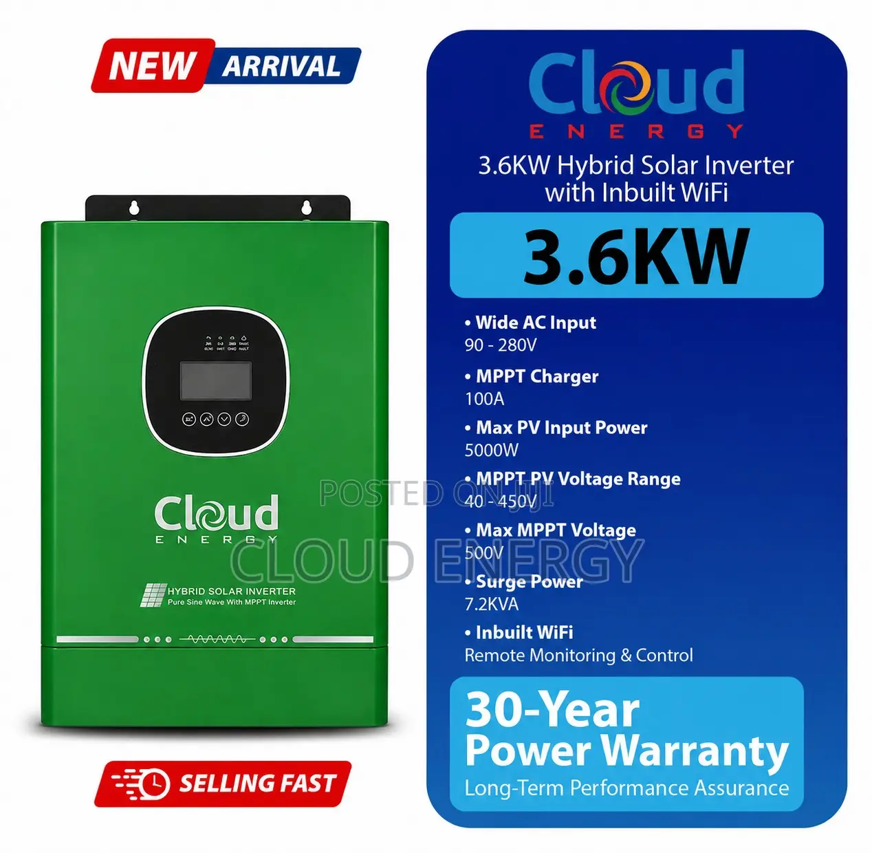 3.6kw/24v Hybrid Inverter