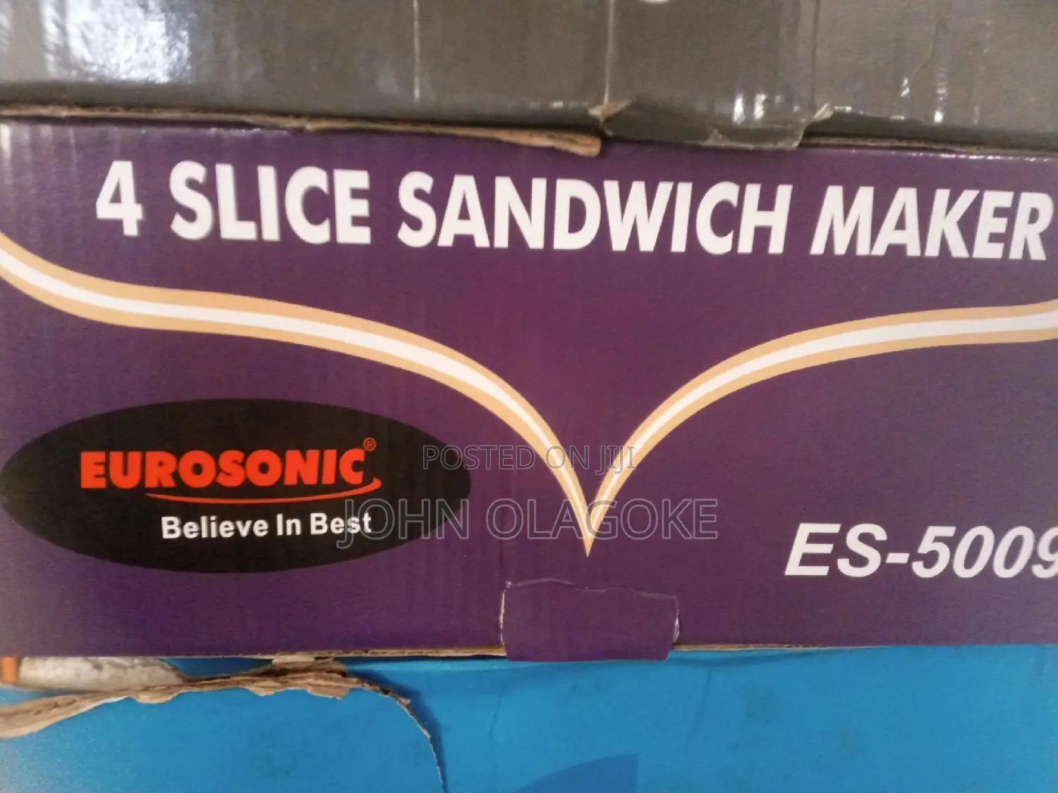 Eurosonic 4 Slice Sandwich Bread Toaster Es-5009