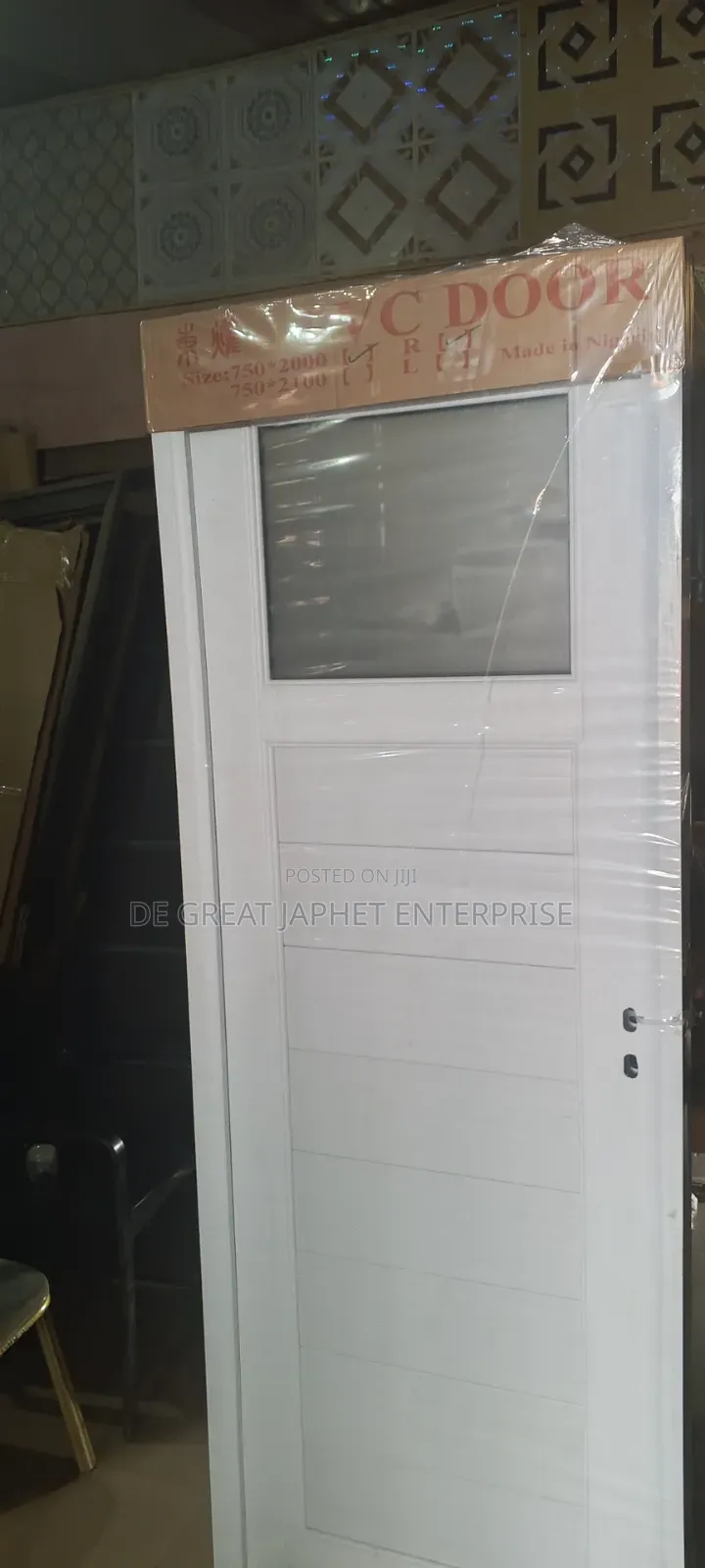 Toilet and Bathroom Door